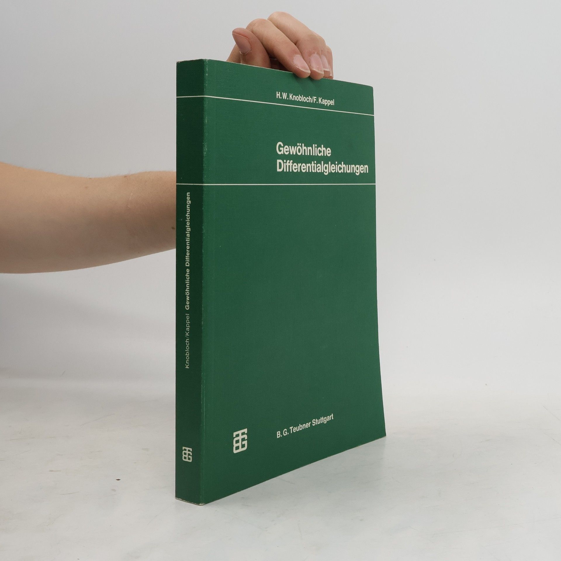 Hans W. Knobloch Gewöhnliche Differentialgleichungen