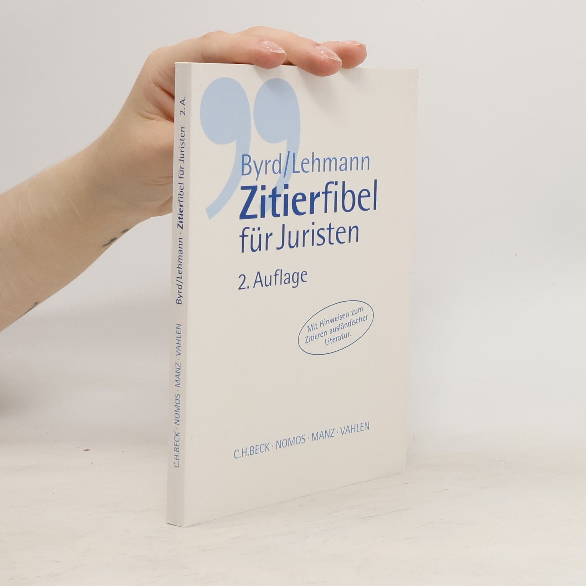 B. Sharon Byrd Zitierfibel für Juristen