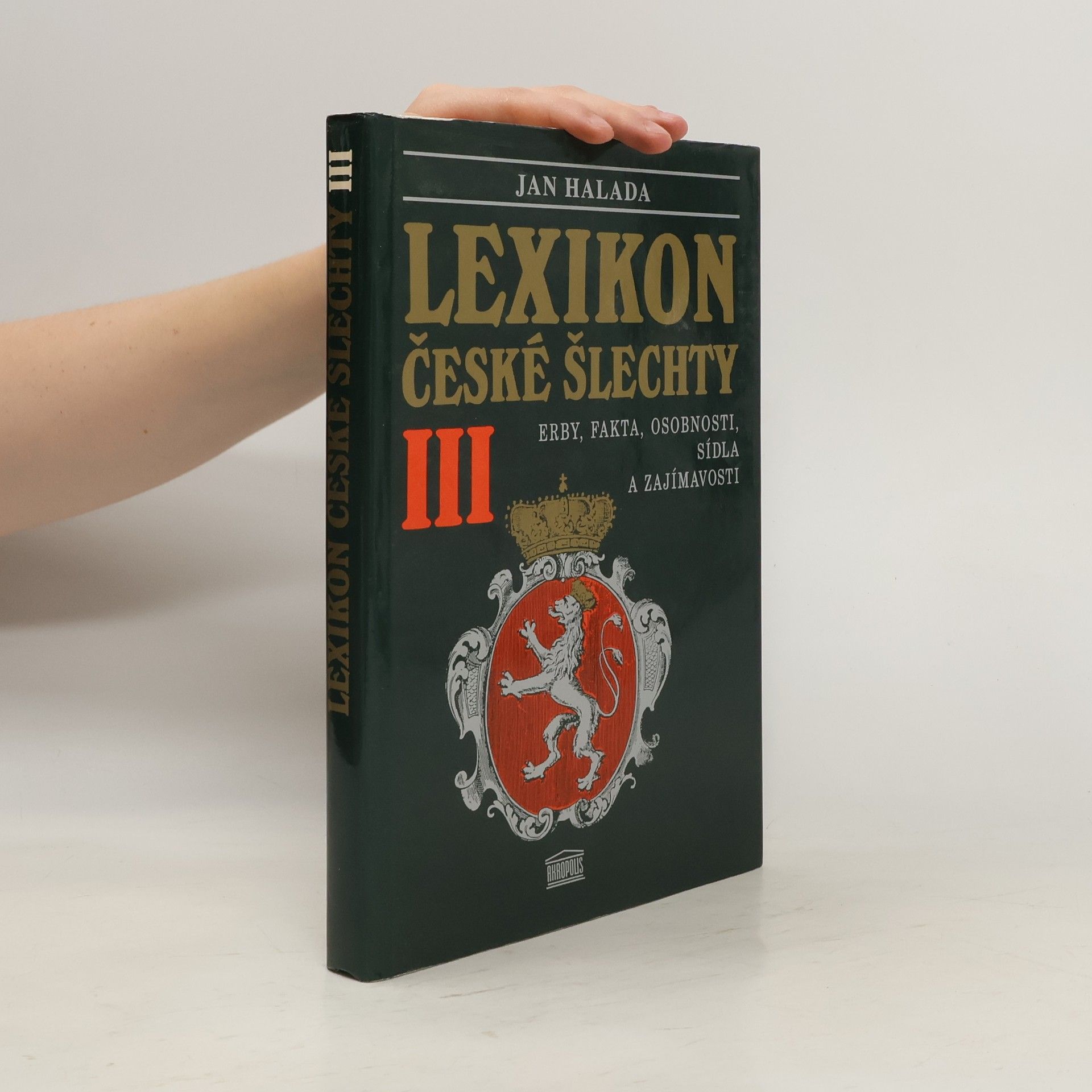Jan Halada Lexikon české šlechty III.