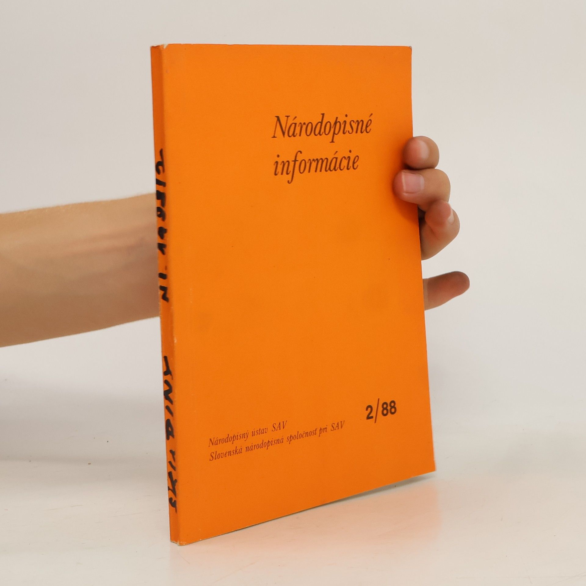 Collectif d'auteurs Národopisné informácie 2/1988
