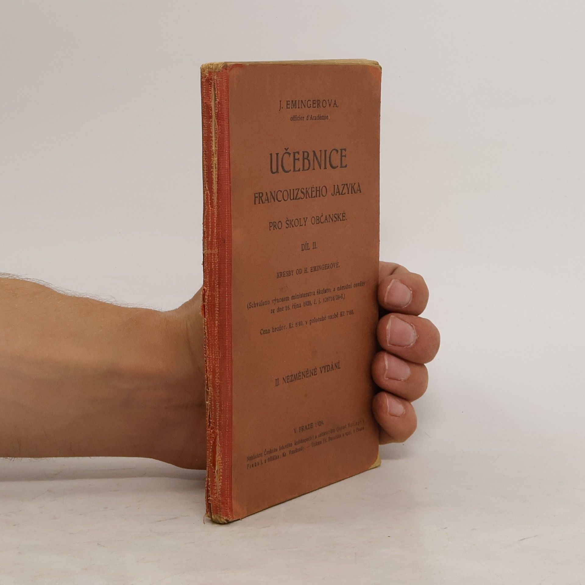 J. Emingerová Učebnice francouzského jazyka. II. díl