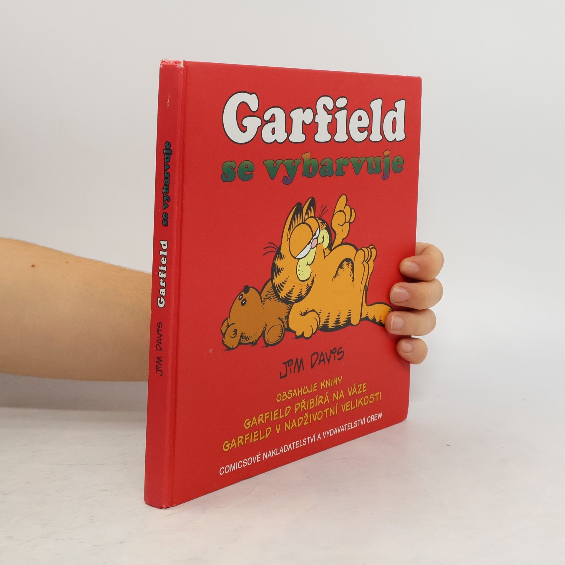 Jim Davis Garfield se vybarvuje