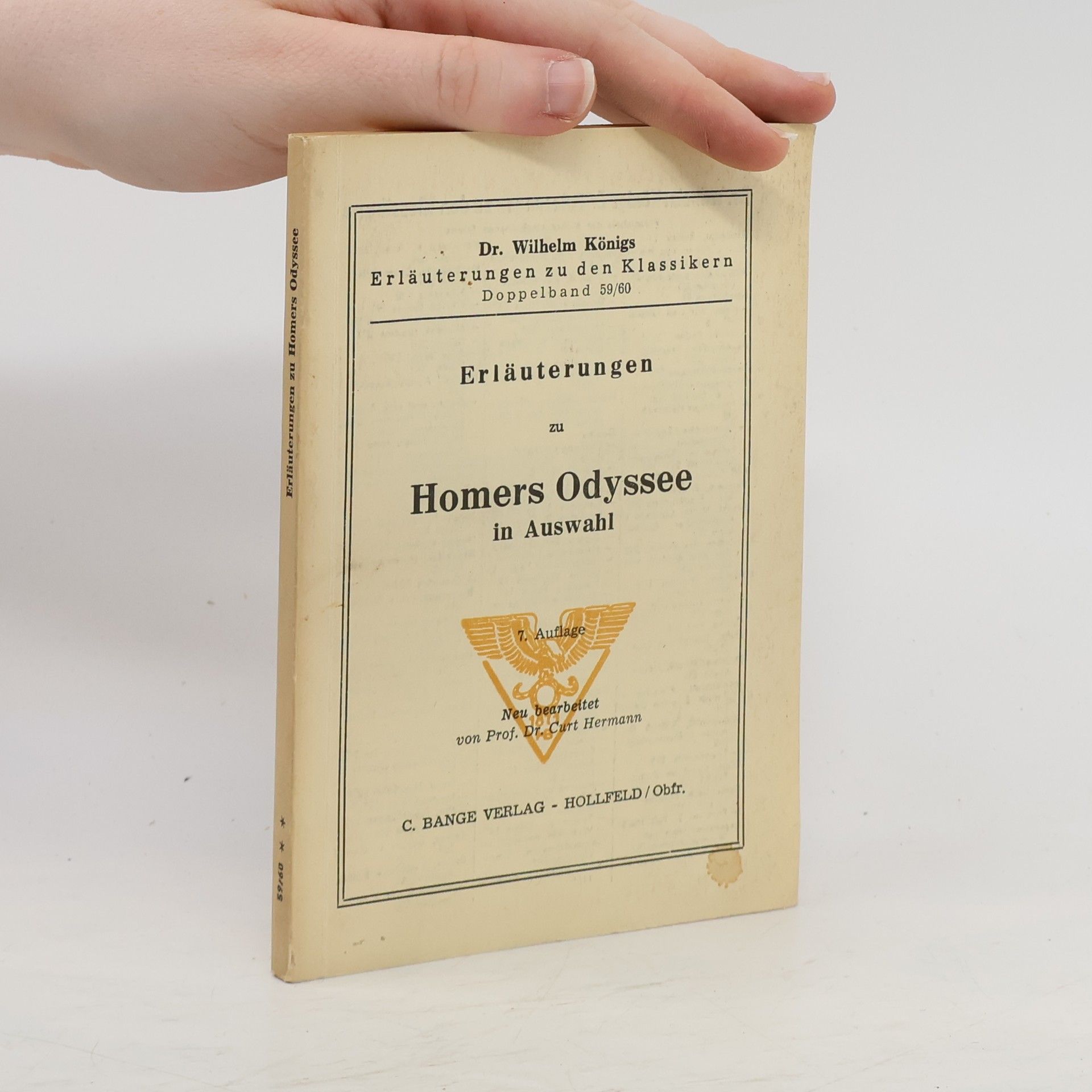 Ferdinand Hoffmann Erläuterungen zu Homers Odyssee im Auszuge