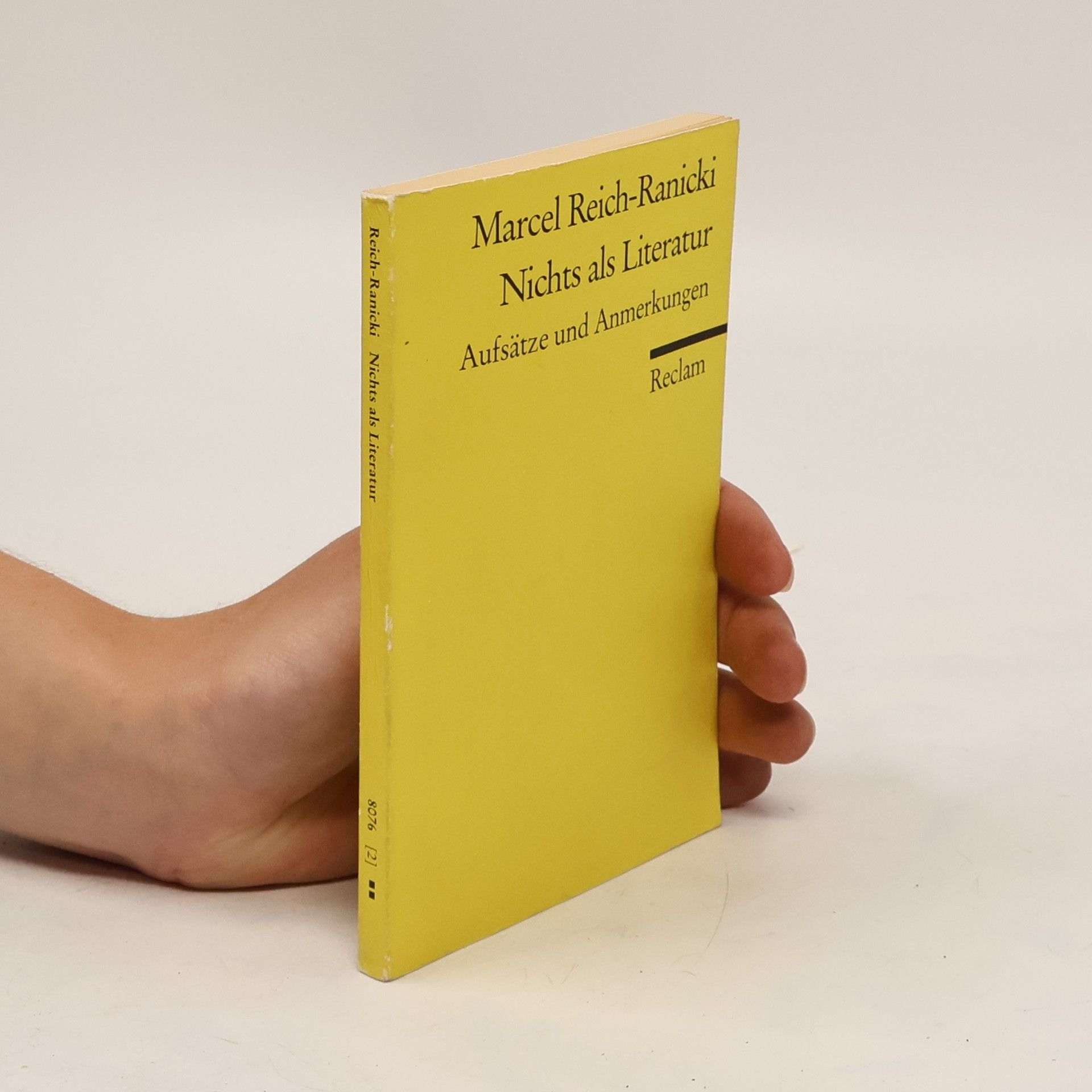 Marcel Reich Ranicki Nichts als Literatur