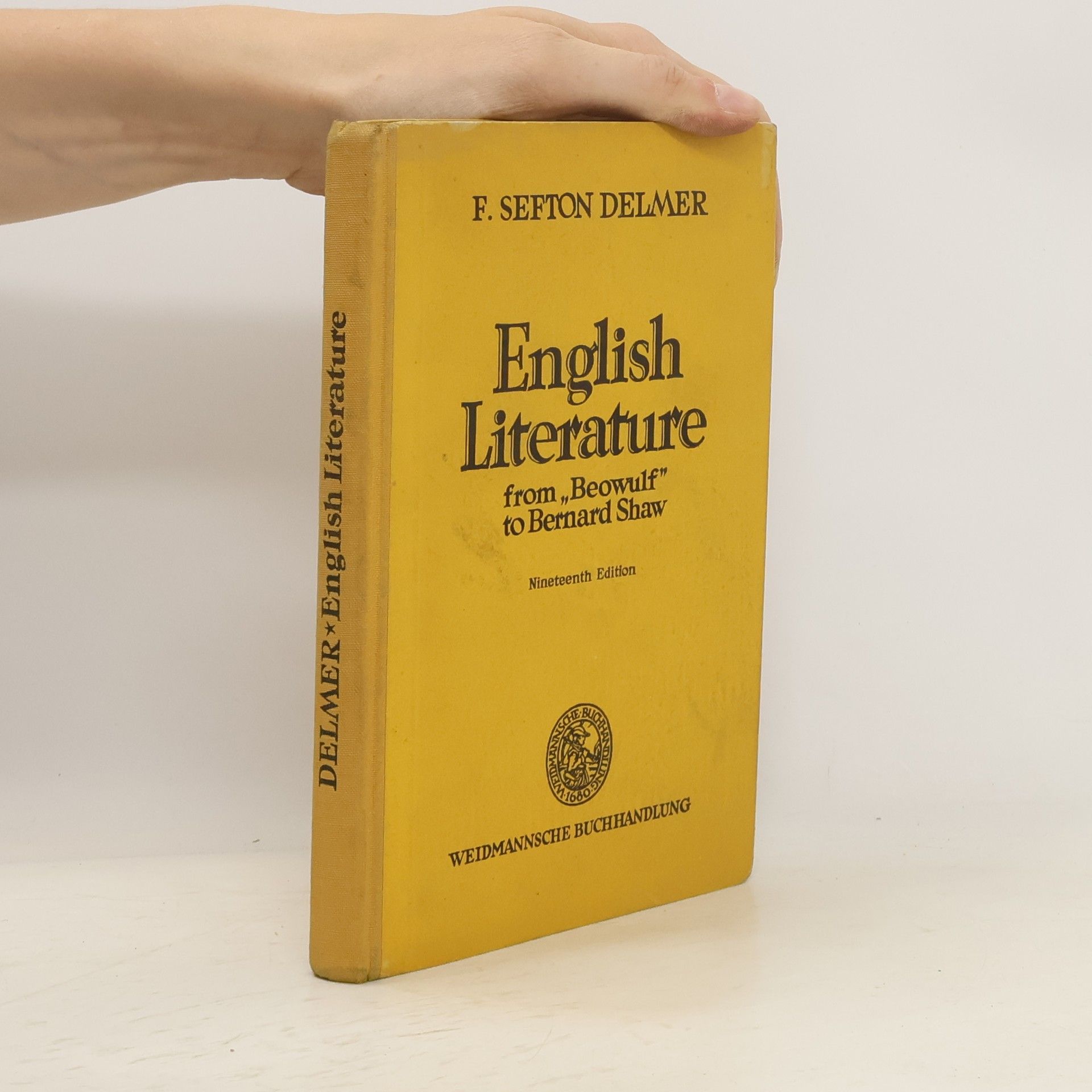 Frederic Sefton Delmer English Literature from "Beowulf" to Bernard Shaw