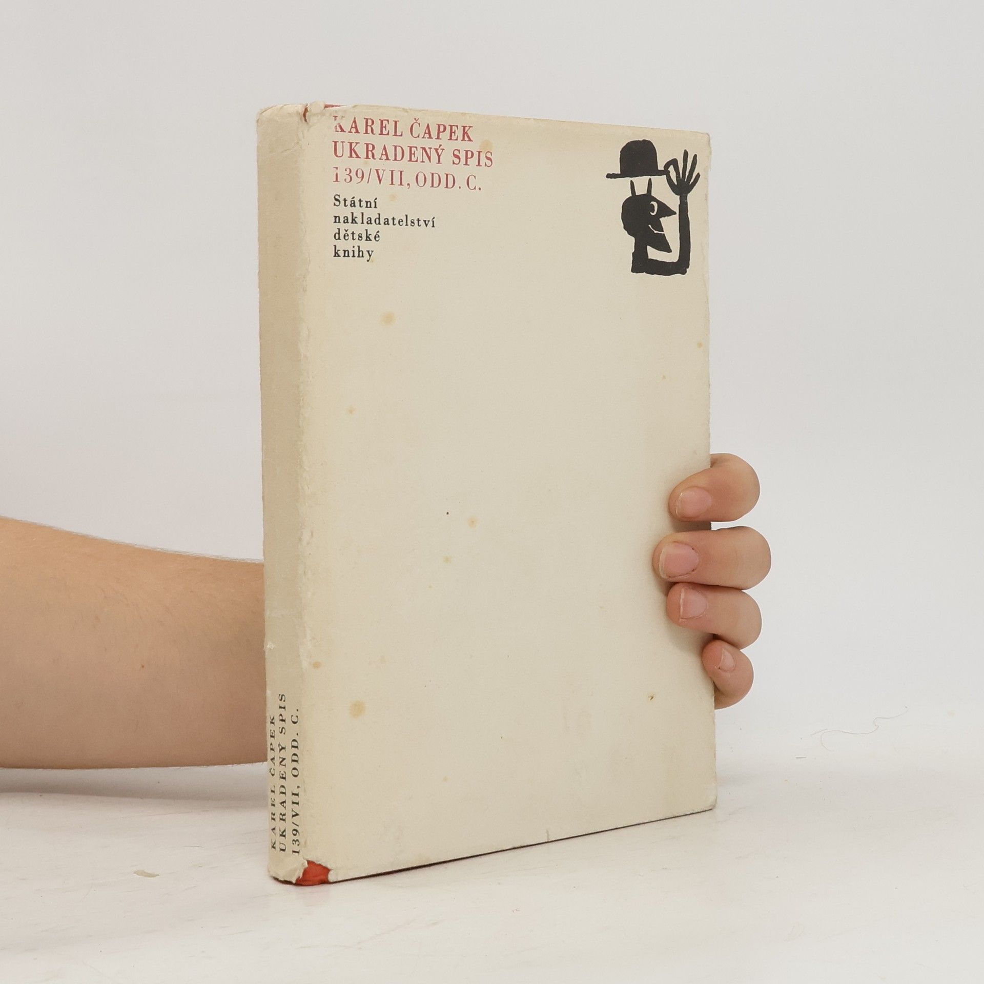 Karel Čapek Ukradený spis 139/VII, odd. C