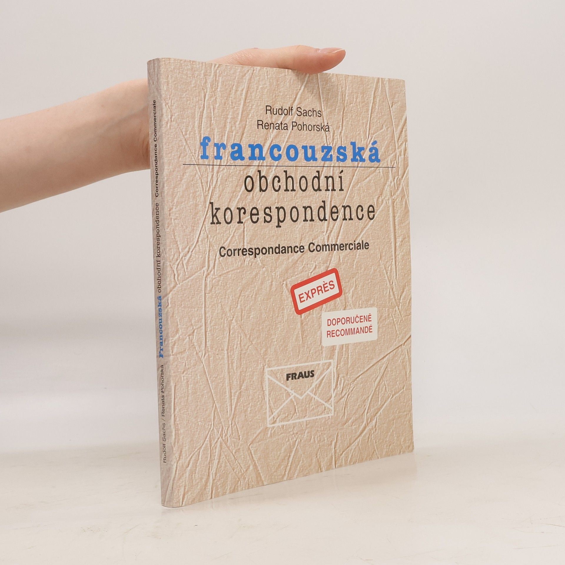Rudolf Sachs Francouzská obchodní korespondence