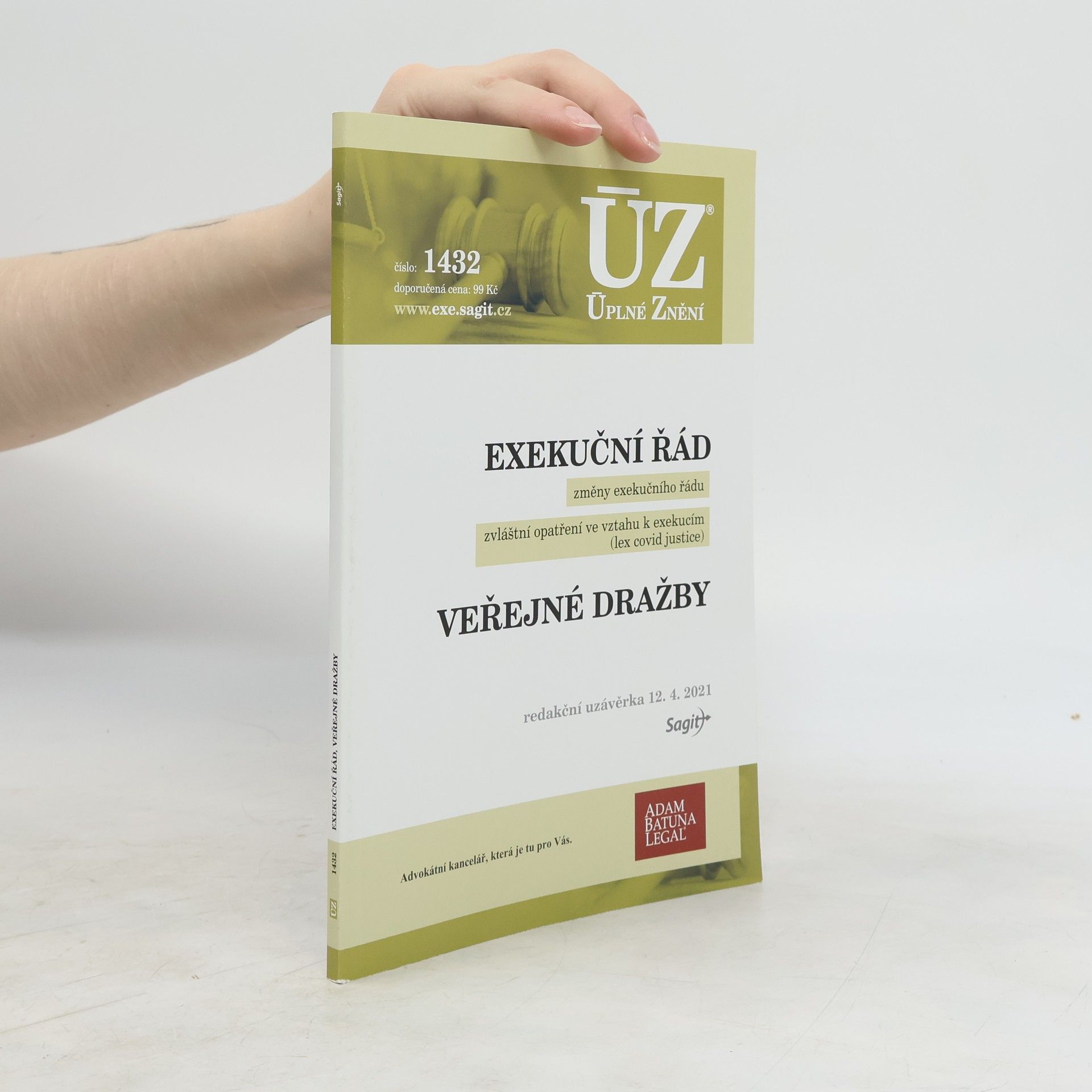 Česko Exekuční řád ; Veřejné dražby [ÚZ 2021 č. 1432] : změny exekučního řádu : zvláštní opatření ve vztahu k exekucím (lex covid justice)