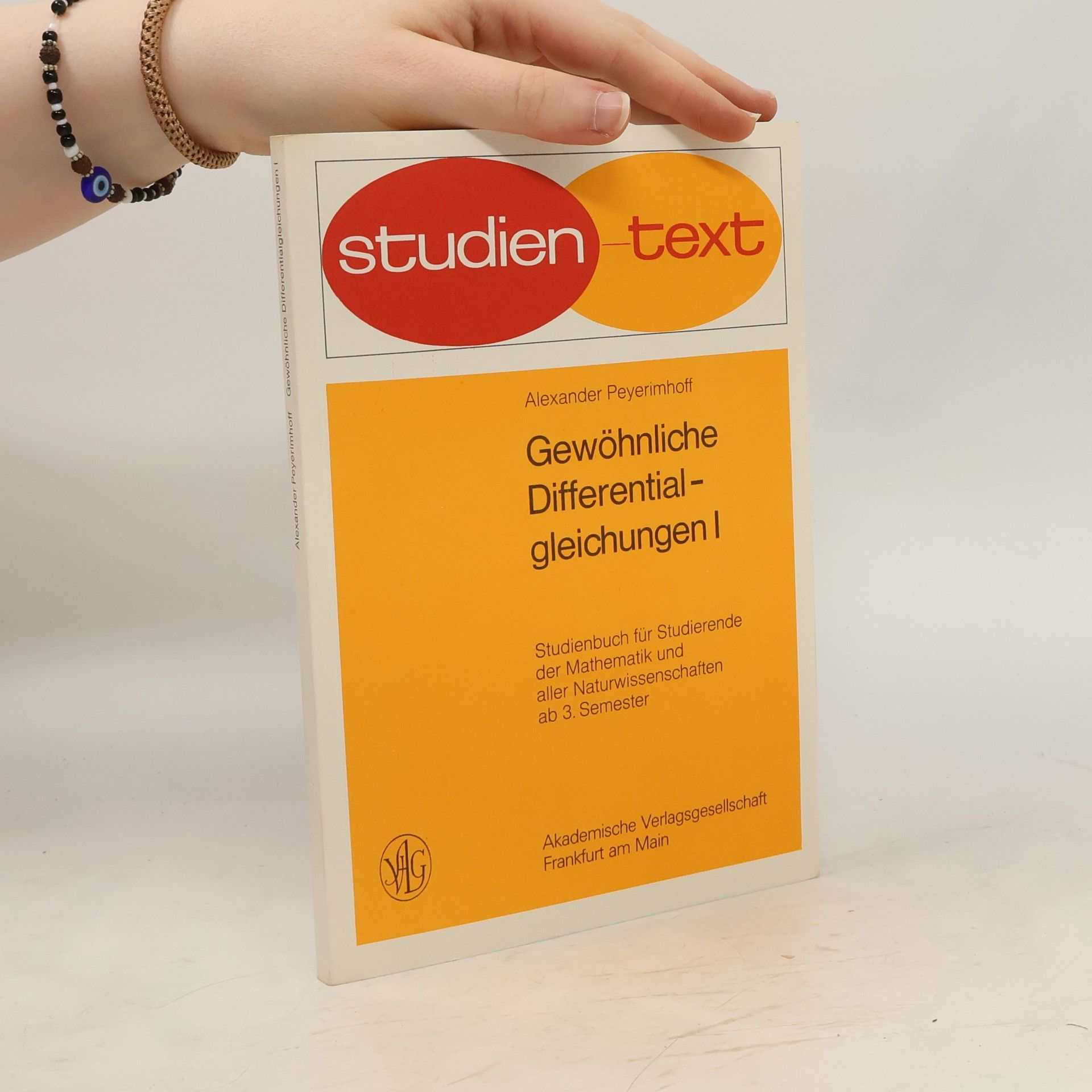 Alexander Peyerimhoff Gewöhnliche Differentialgleichungen 1