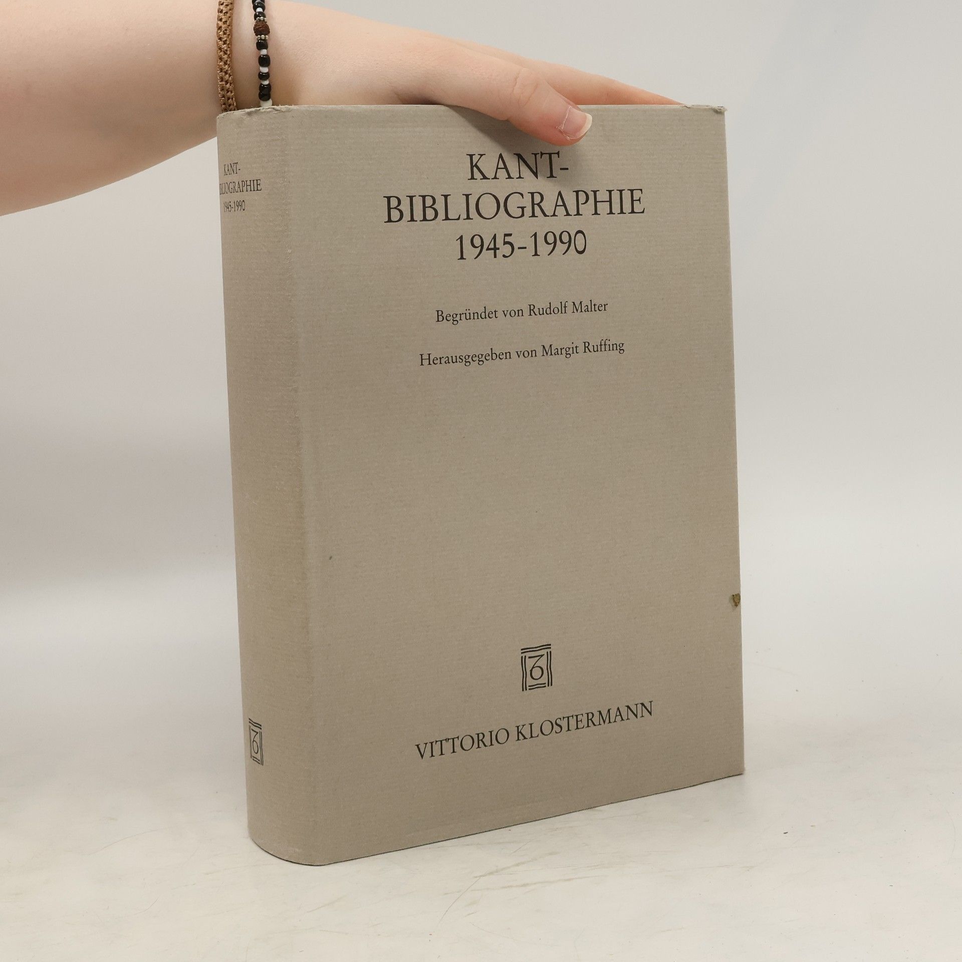 Rudolf Malter Kant-Bibliographie 1945-1990