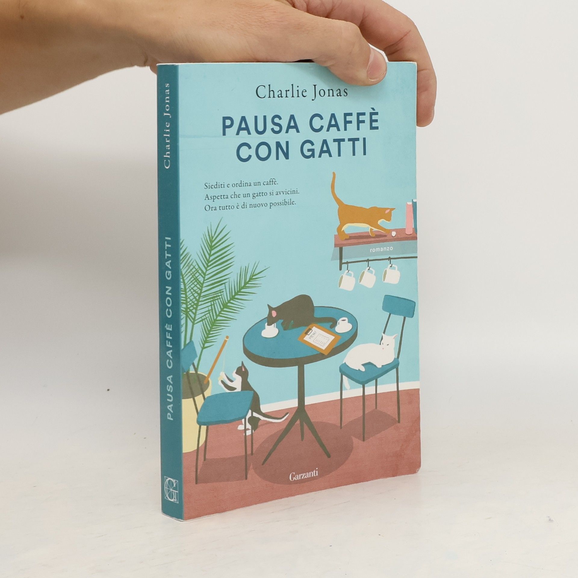 Charlie Jonas Pausa caffè con gatti
