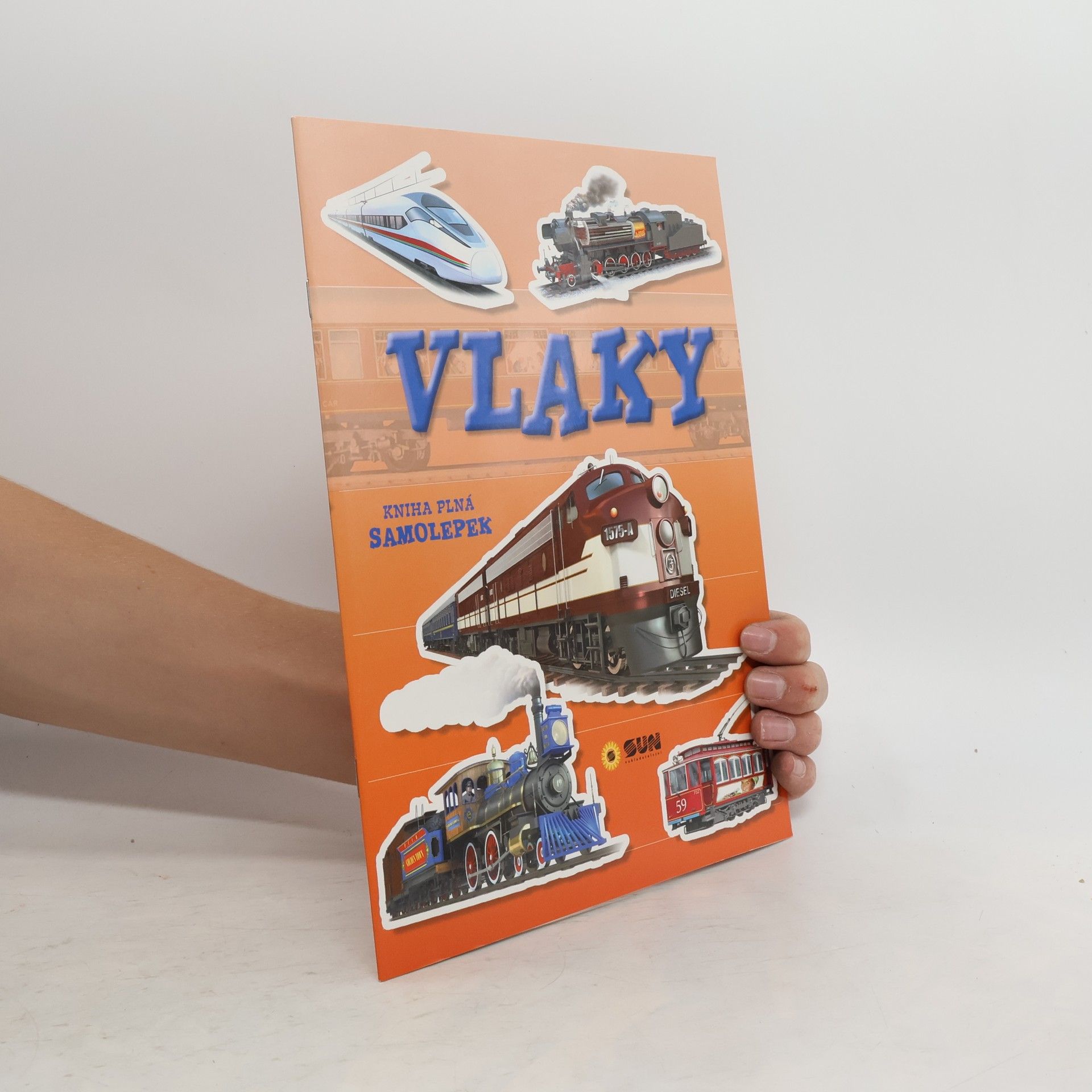 Collectif d'auteurs Vlaky - kniha plná samolepek