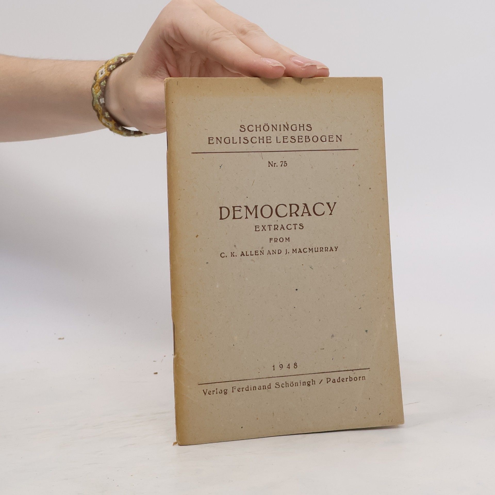 C. K. Allen Democracy Extracts
