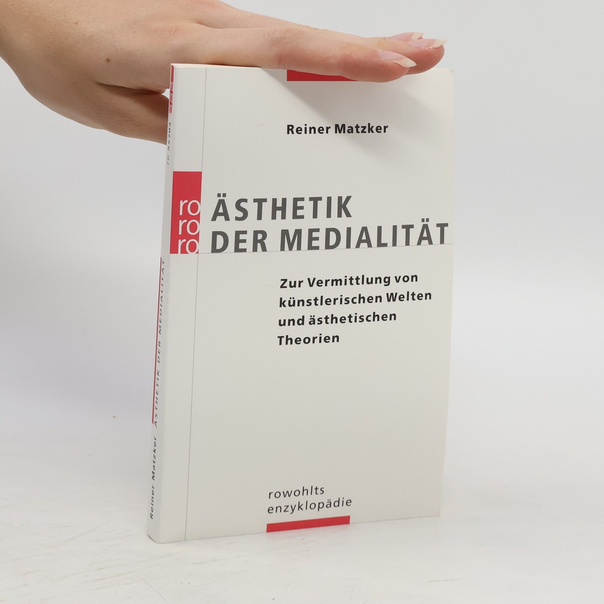 Reiner Matzker Ästhetik der Medialität