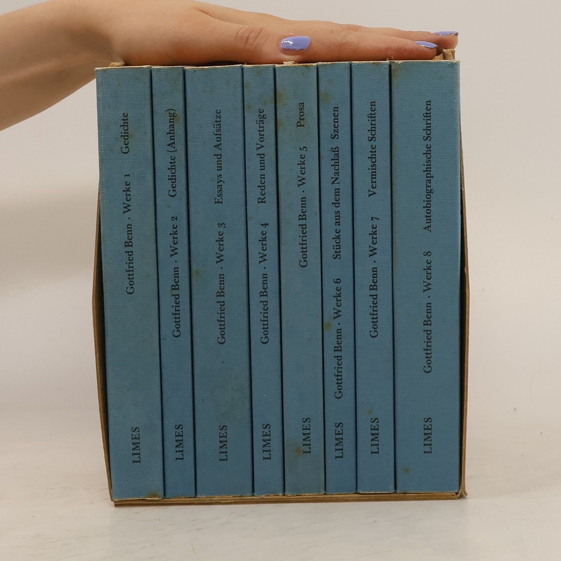 Gottfried Benn Gesammelte Werke 1-8