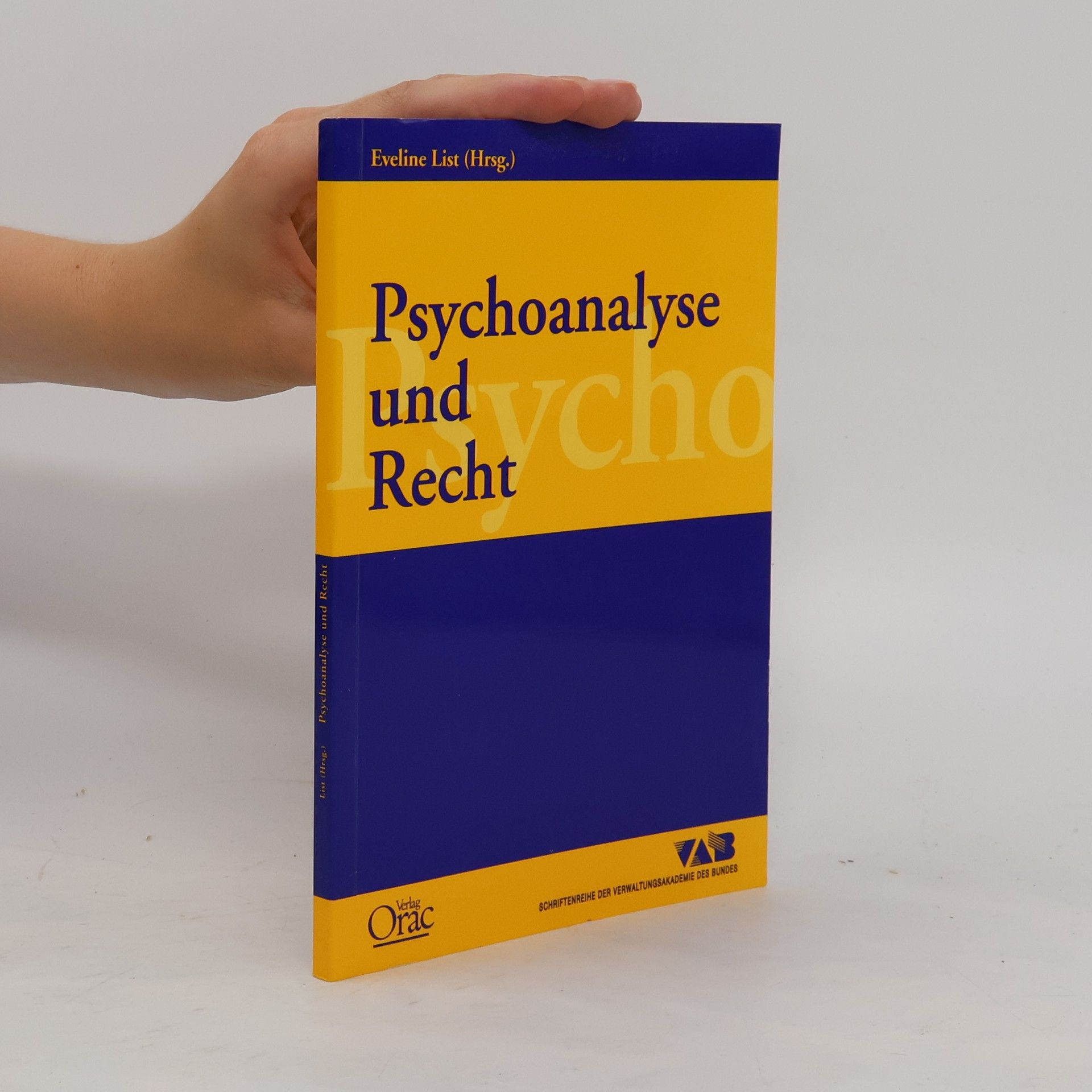 Eveline List Psychoanalyse und Recht