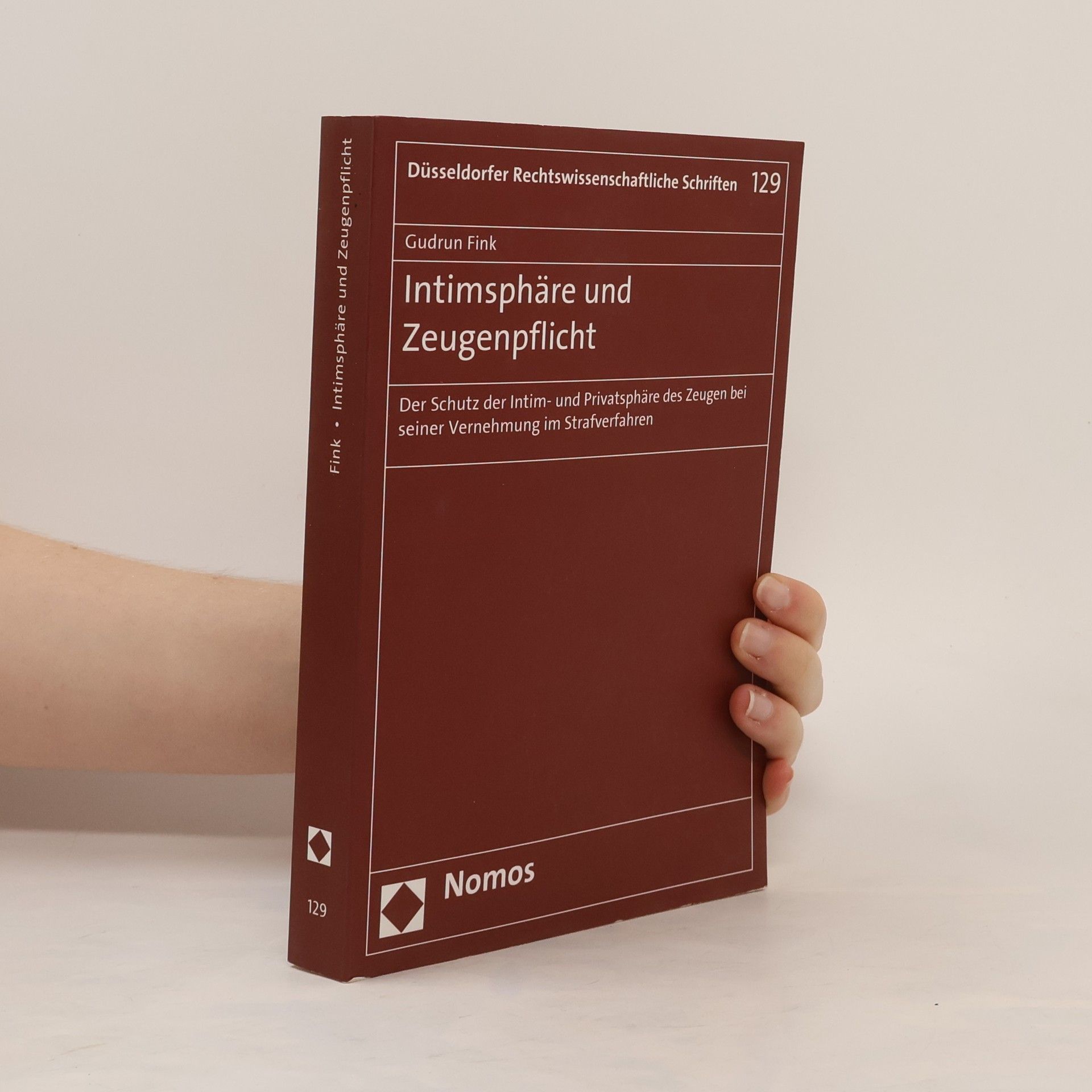 Gudrun Fink Intimsphäre und Zeugenpflicht