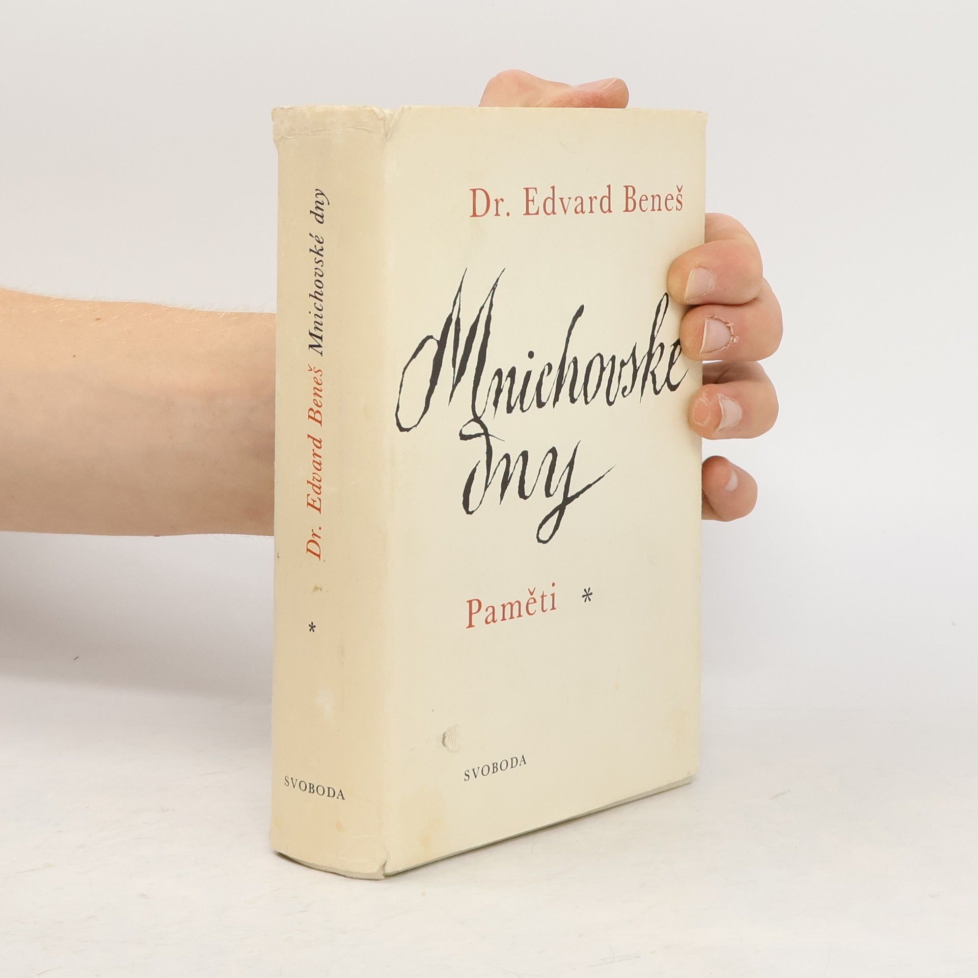 Edvard Beneš Mnichovské dny