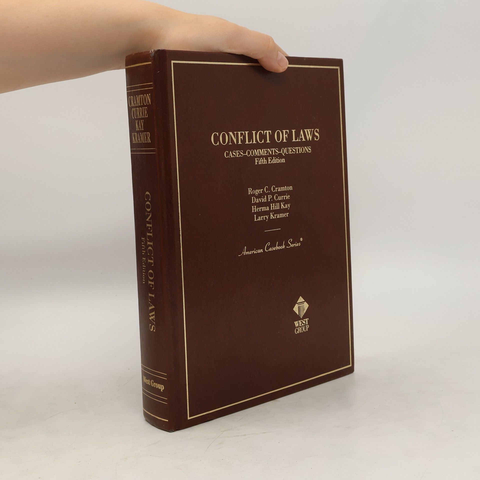Roger C. Cramton Conflict of Laws