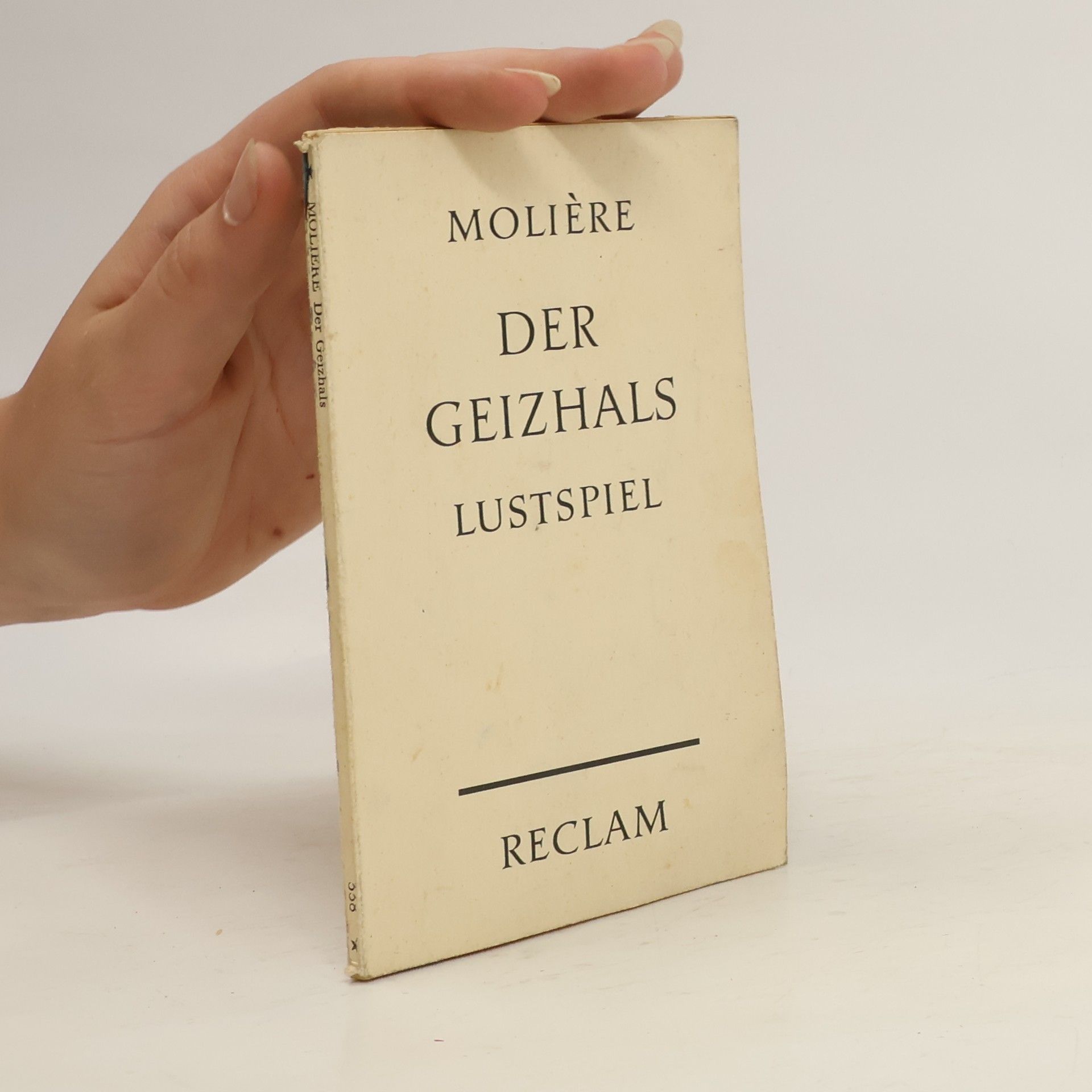 Molière Der Geizhals. Lustspiel
