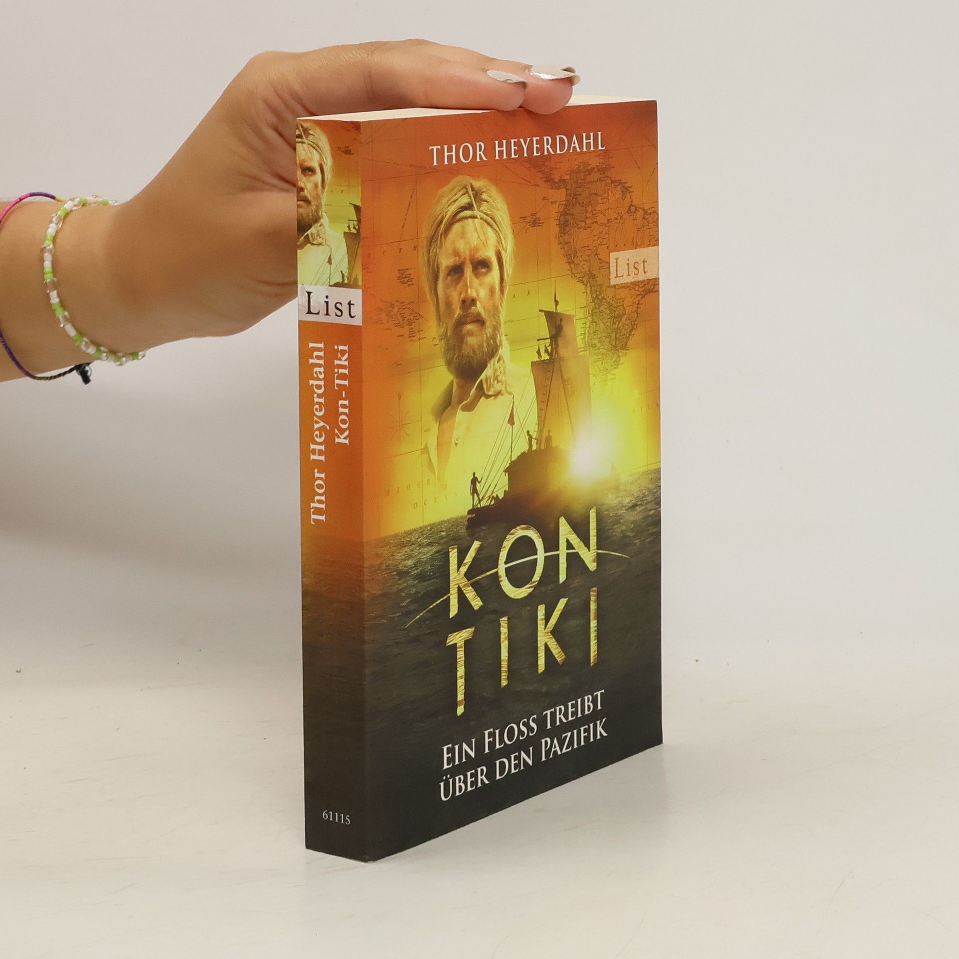 Thor Heyerdahl Kon-Tiki : ein Floß treibt über den Pazifik