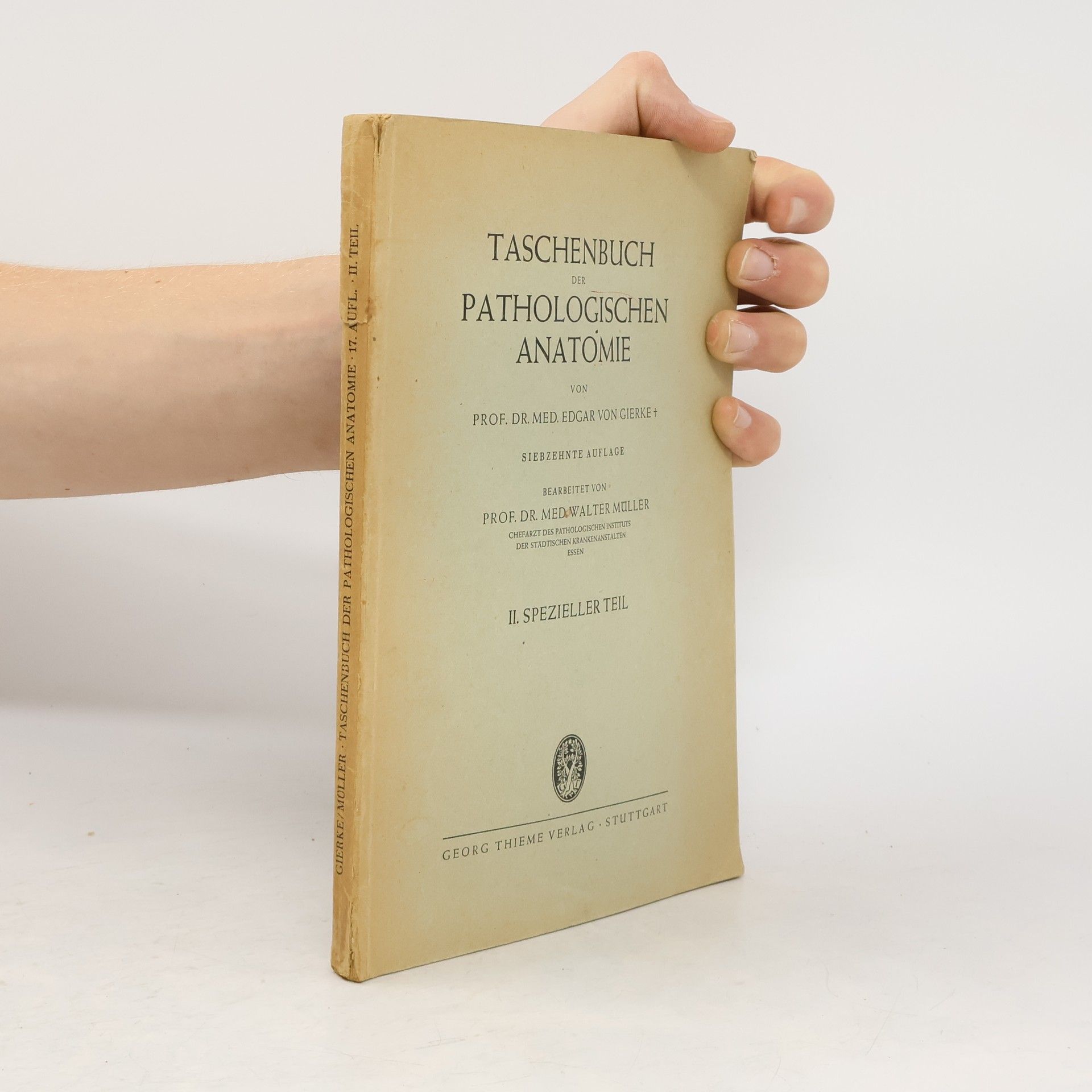Edgar von Gierke Taschenbuch der Pathologischen Anatomie II
