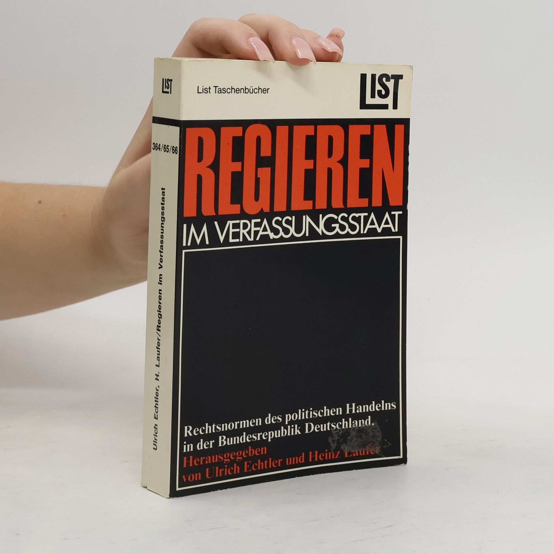 Ulrich Echtler Regieren im Verfassungsstaat