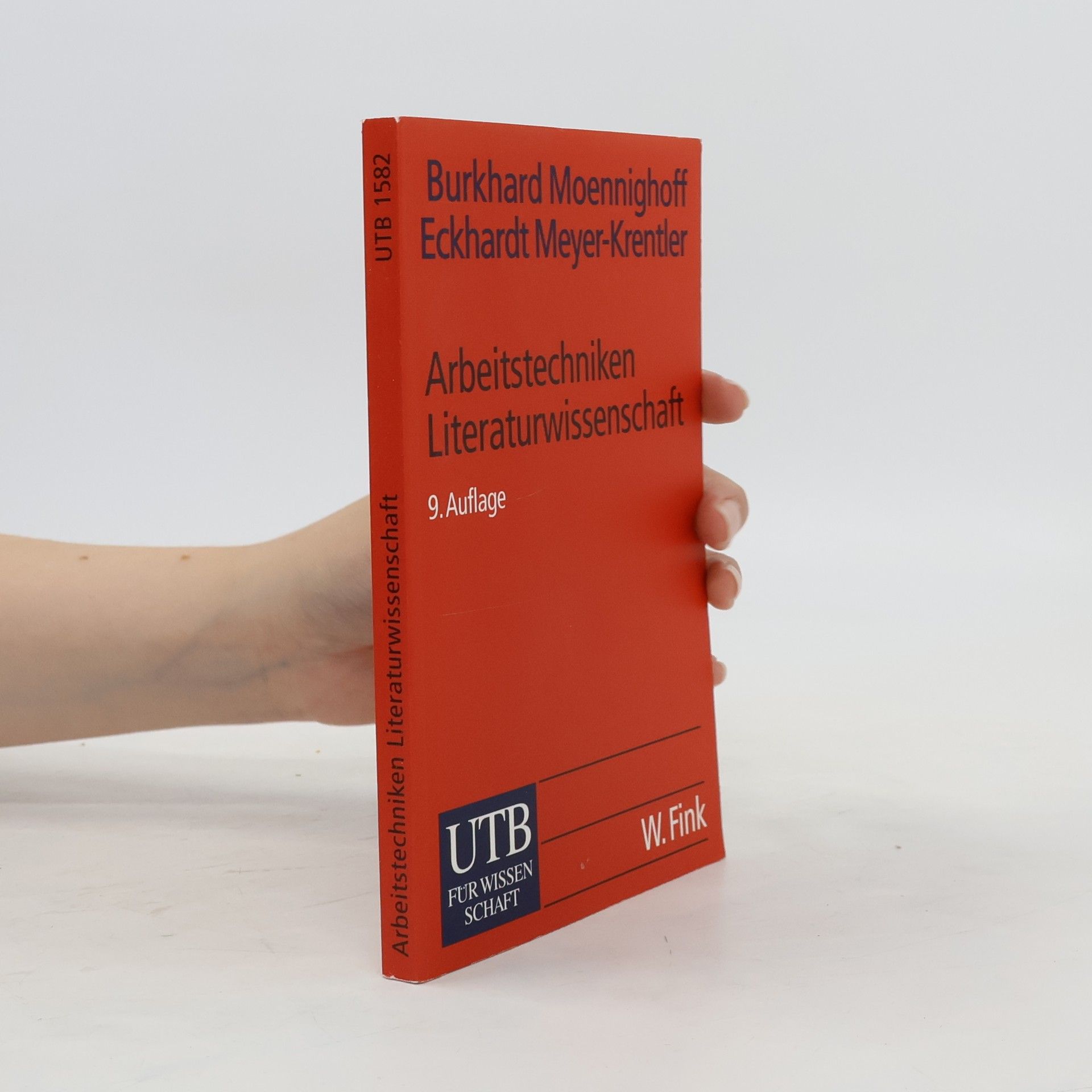 Burkhard Moennighoff Arbeitstechniken Literaturwissenschaft