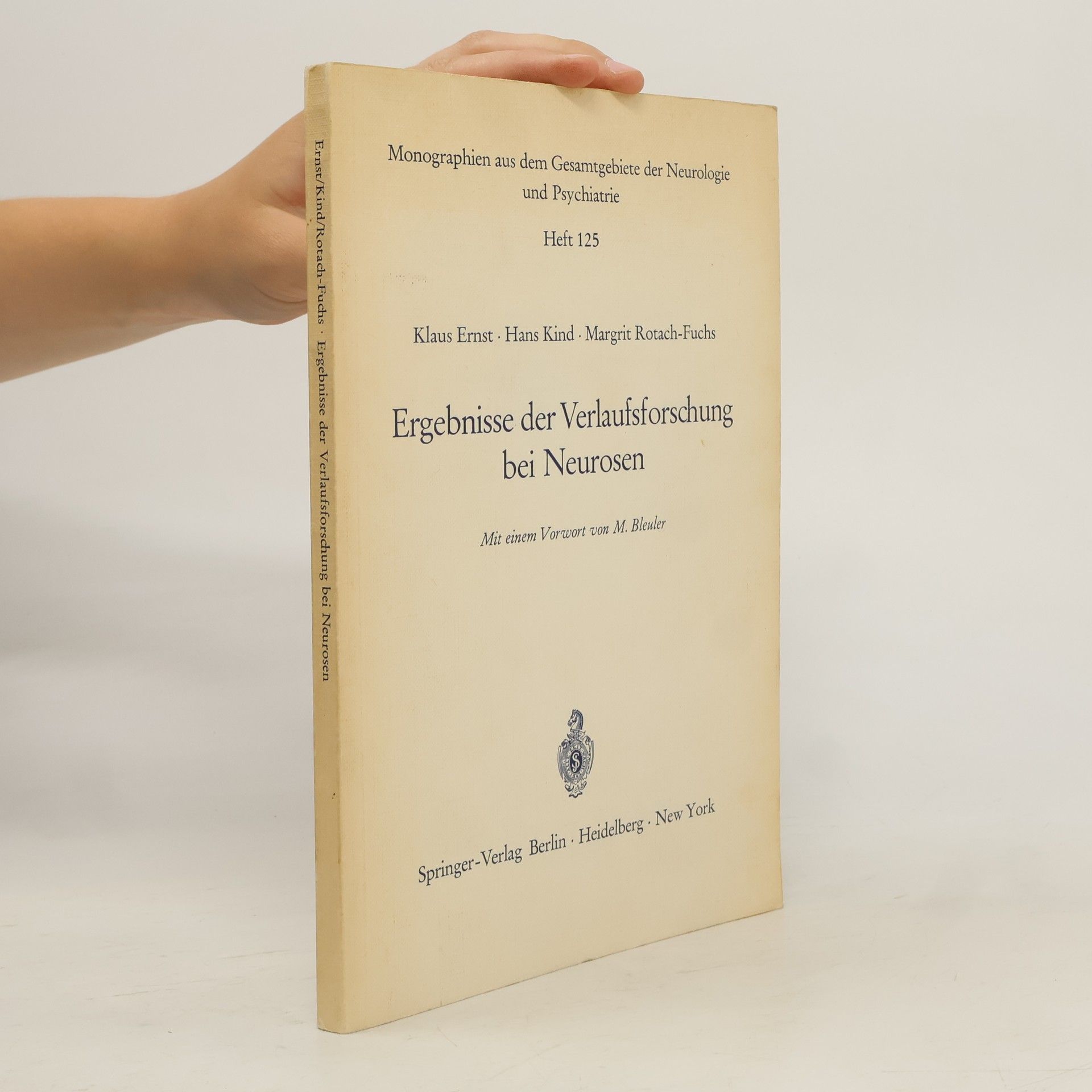 M. Bleuler Ergebnisse der Verlaufsforschung bei Neurosen