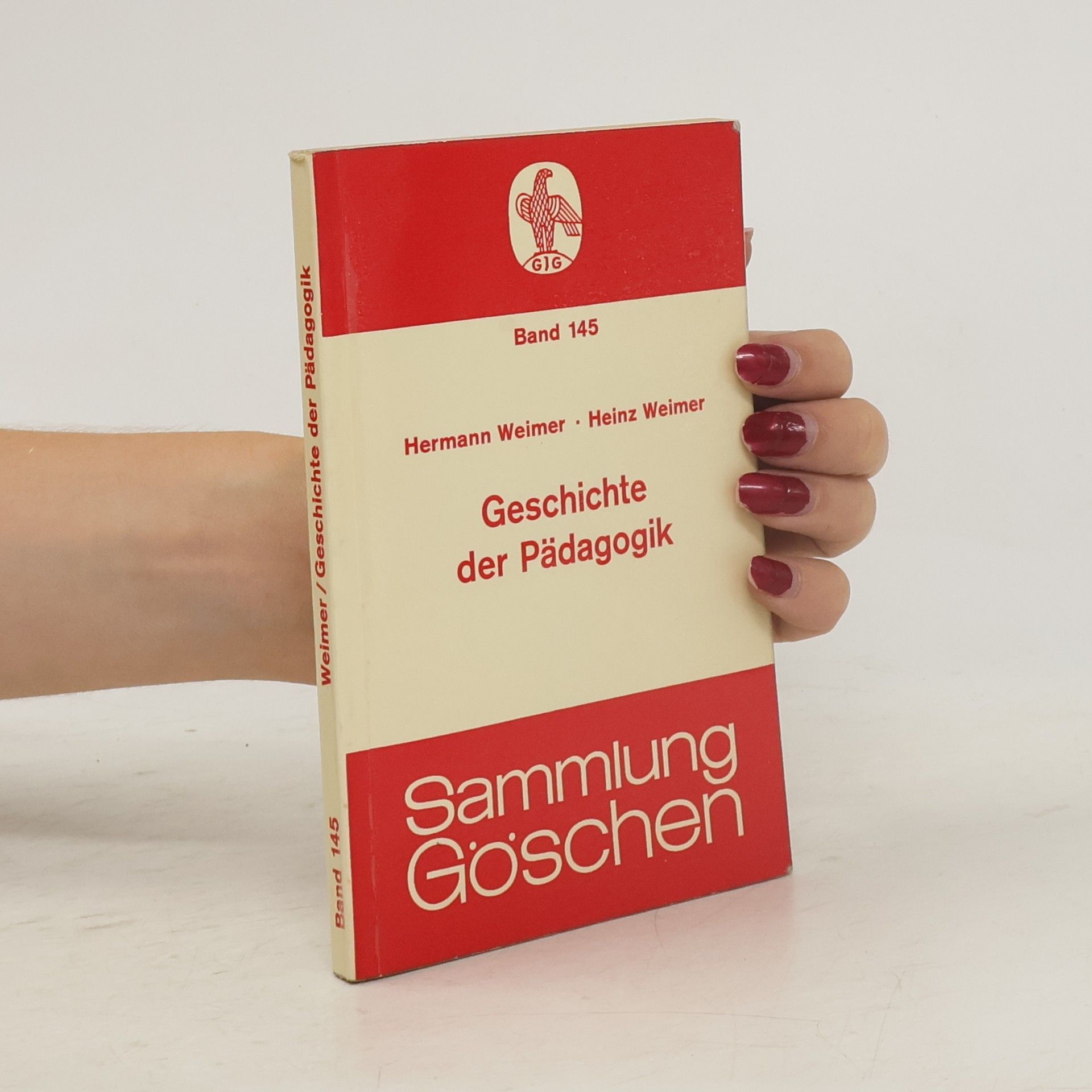 Hermann Weimer Geschichte der Pädagogik