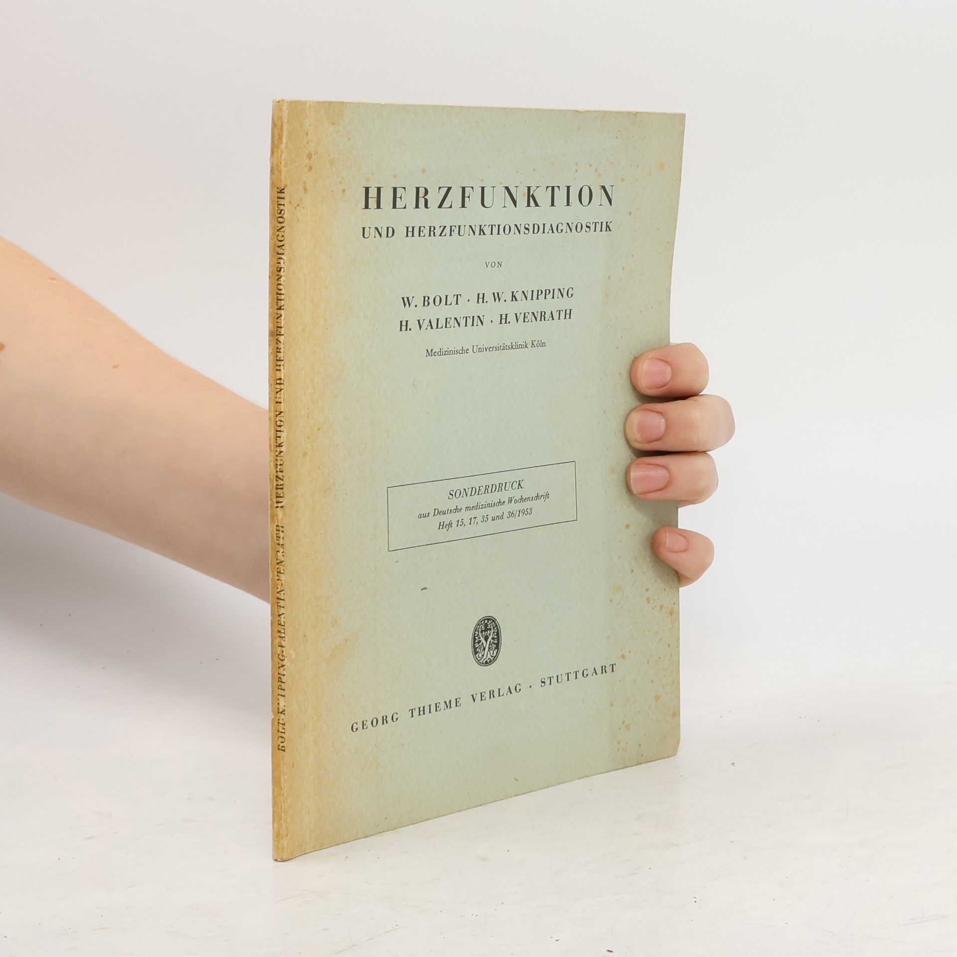 Collectif d'auteurs Herzfunktion und Herzfunktionsdiagnostik