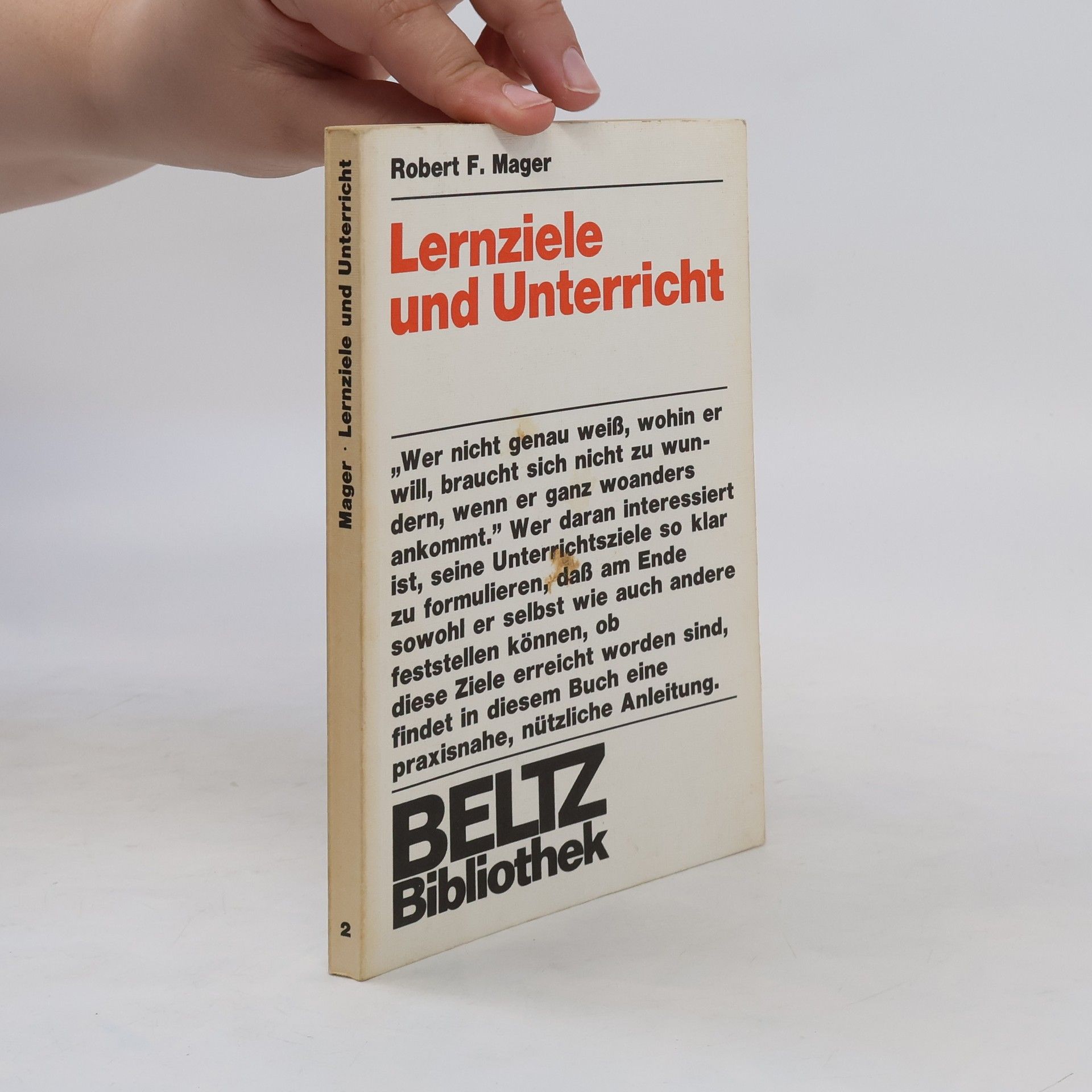 Robert Frank Mager Lernziele und programmierter Unterricht
