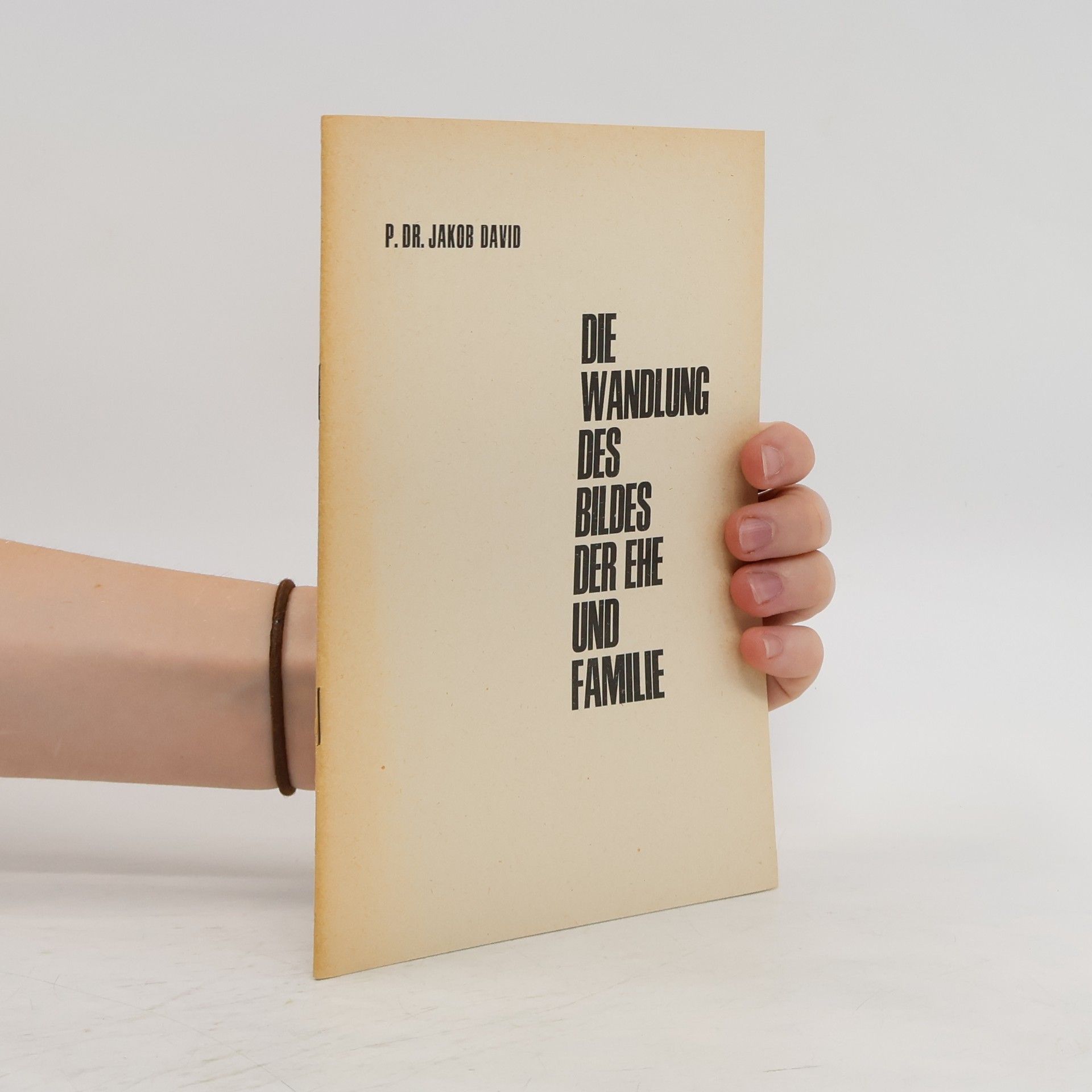 Die Wandlung des Bildes der Ehe und Familie