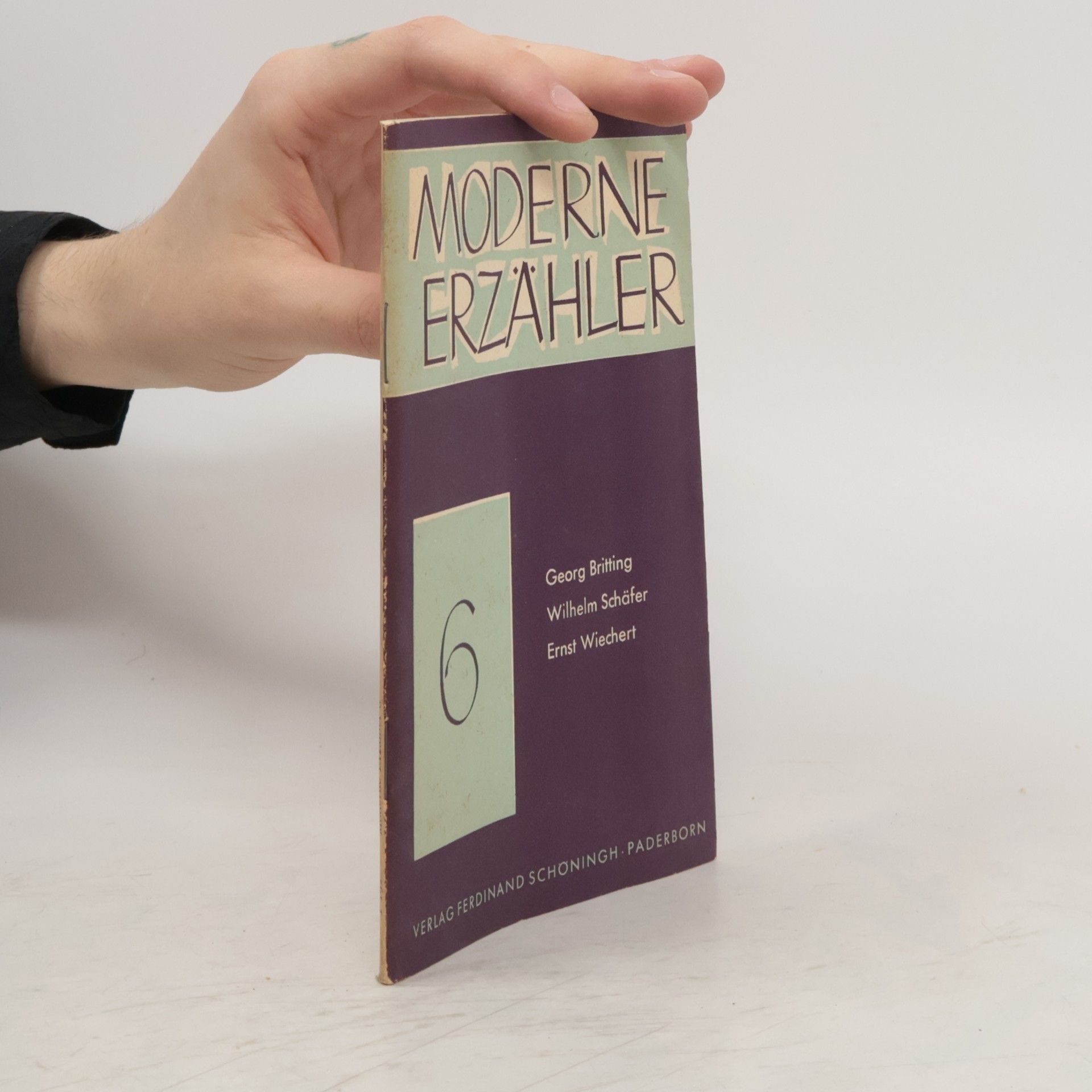 Ernst Wichert Moderne Erzähler VI.