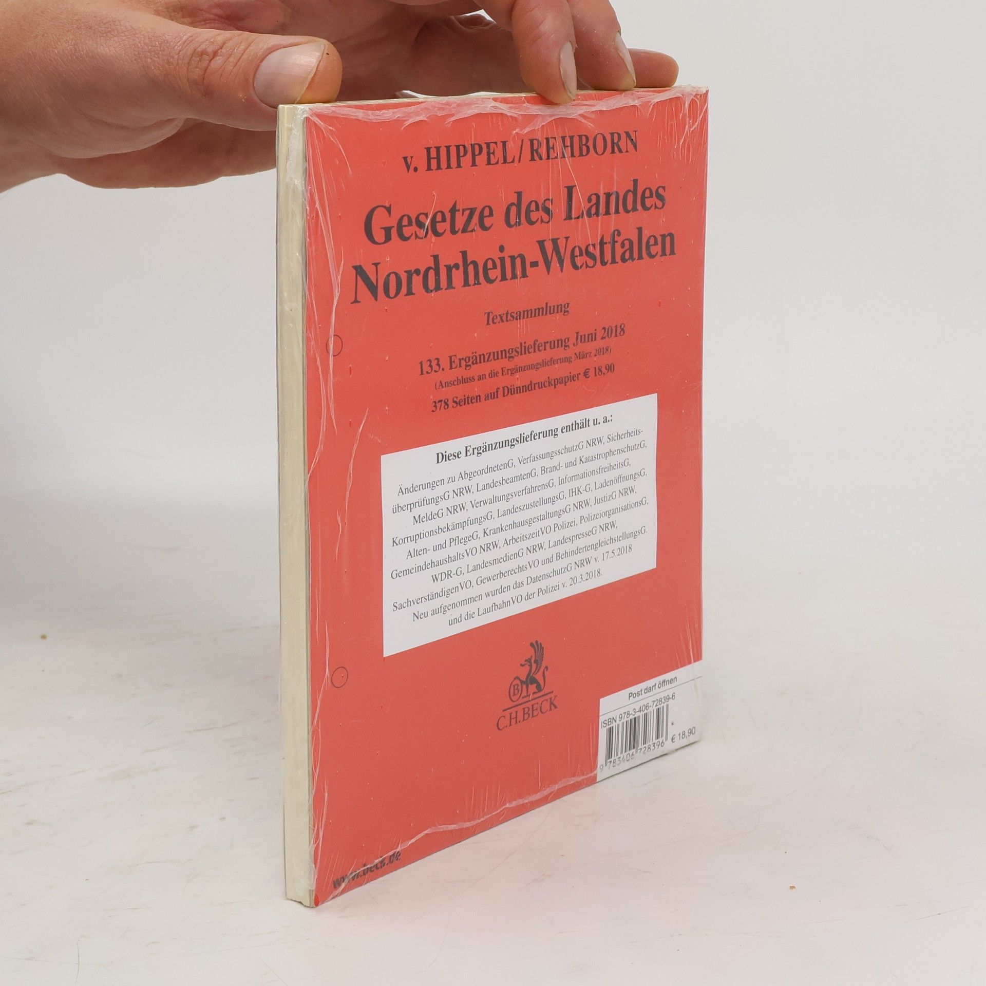 E. v. Hippel Gesetze des Landes Nordrhein-Westfalen