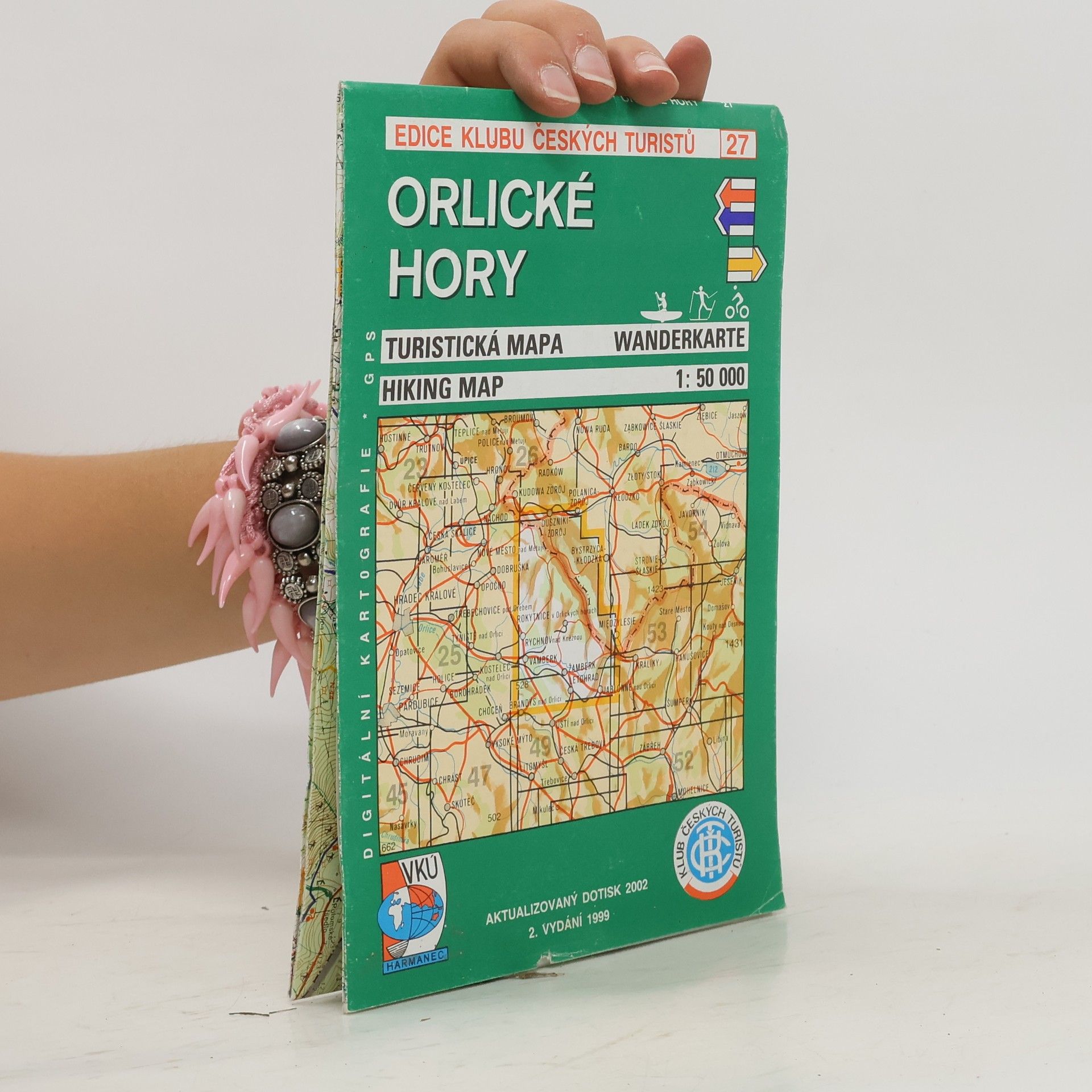 Kolektiv autorů Orlické hory turistická mapa 1:50 000
