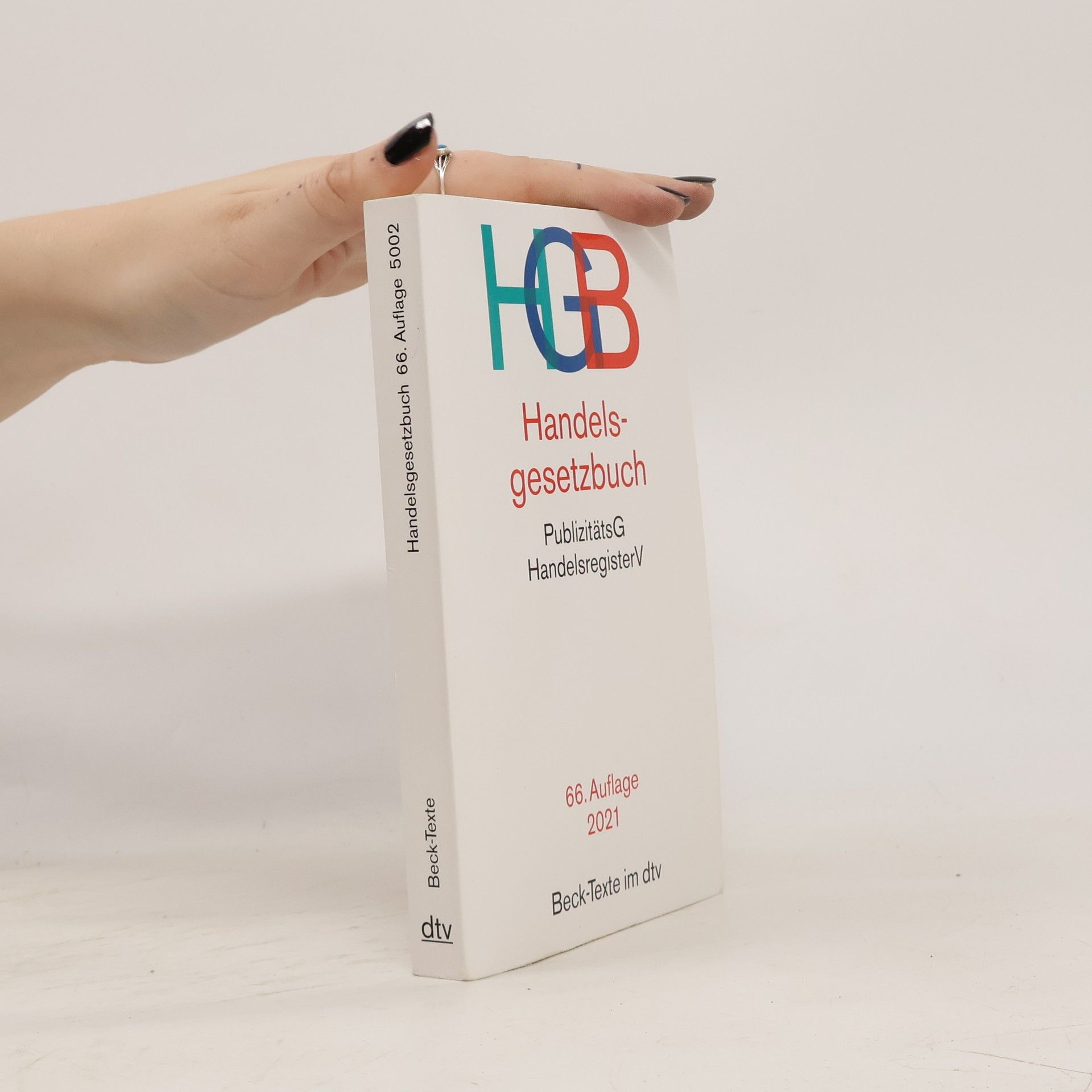 AA.VV. Handelsgesetzbuch. PublizitätsG. HandelsregisterV. 66. Auflage 2021