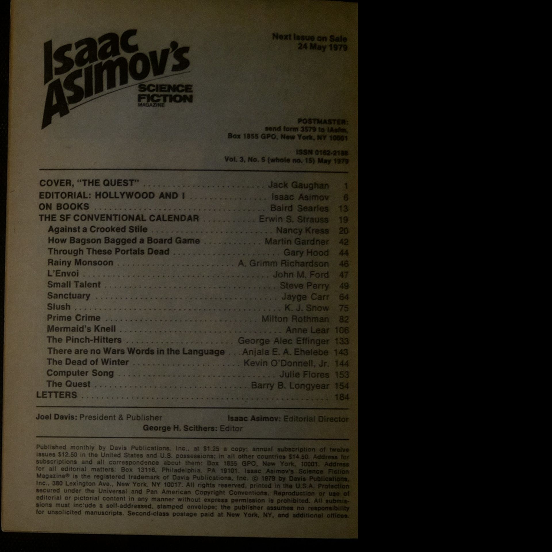 Kolektiv autorů Isaac Asimov's Science Fiction Magazine, May 1979