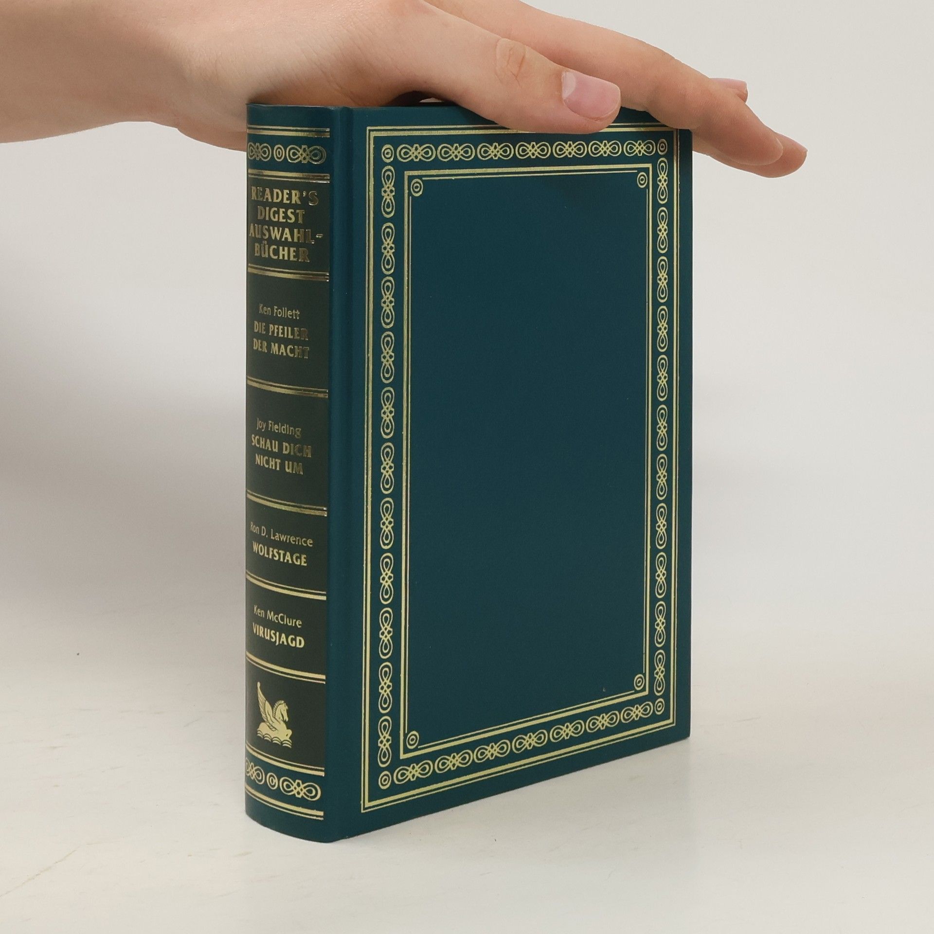 Ken Follett Reader's Digest Auswahlbücher. Die Pfeiler der Macht. Schau dich nicht um. Wolfstage. Virusjagd