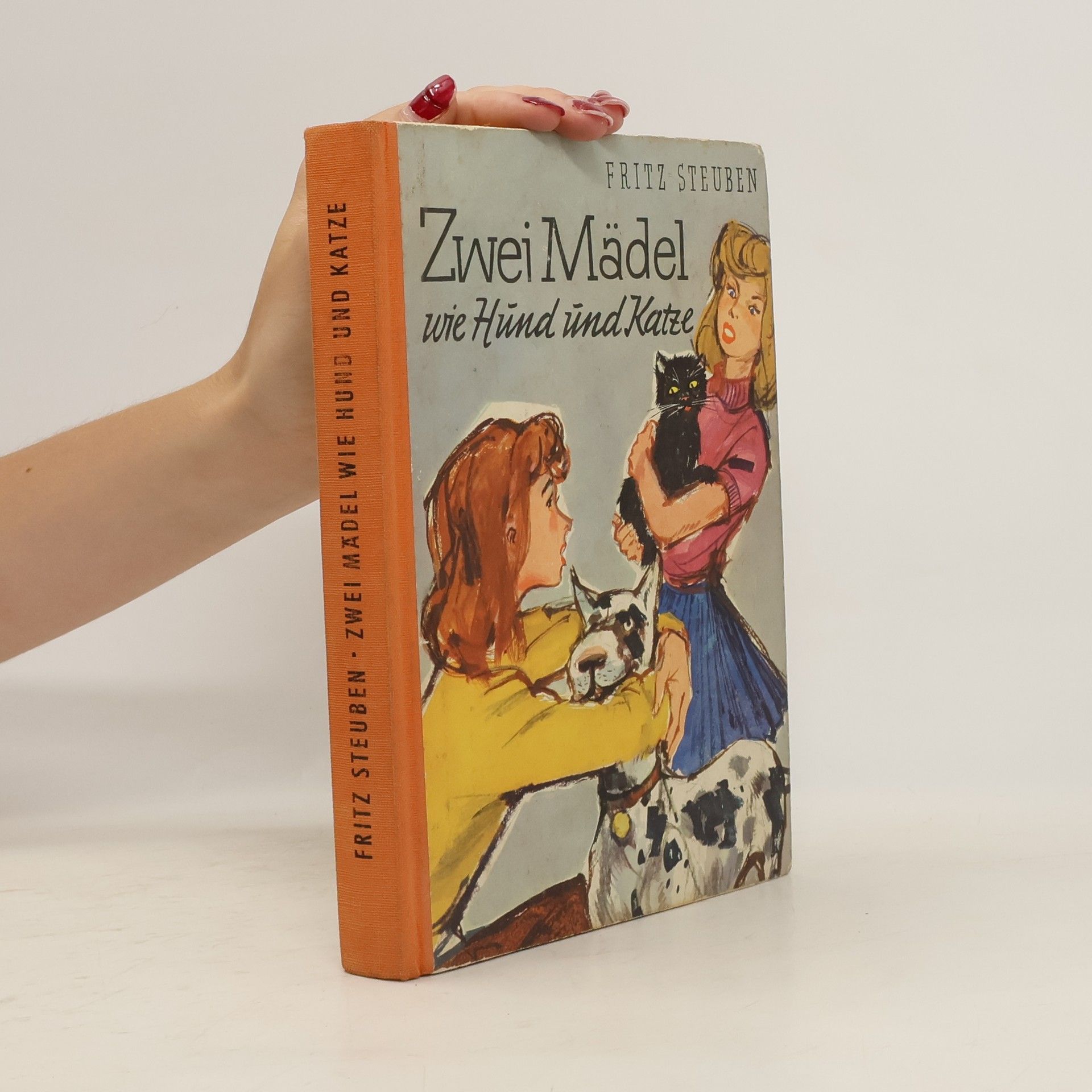 Fritz Steuben Zwei Mädel wie Hund und Katze