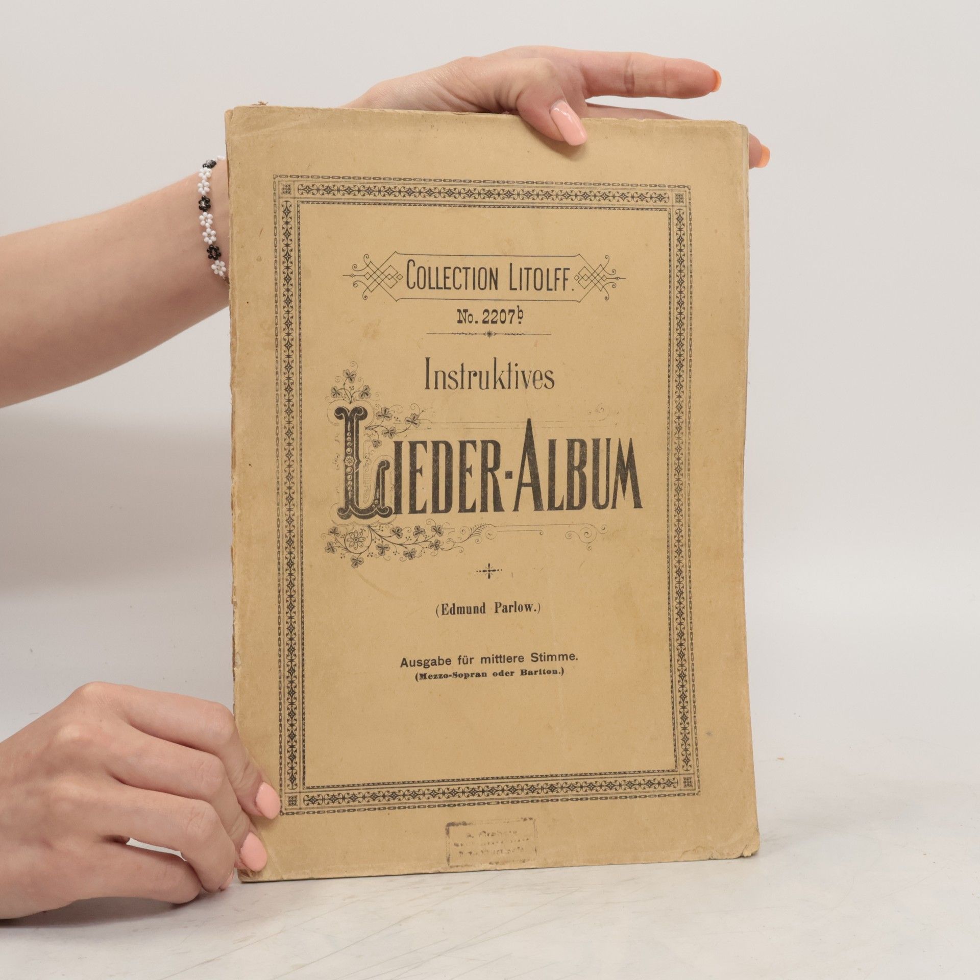 Edmund Parlow Instruktives Lieder-Album
