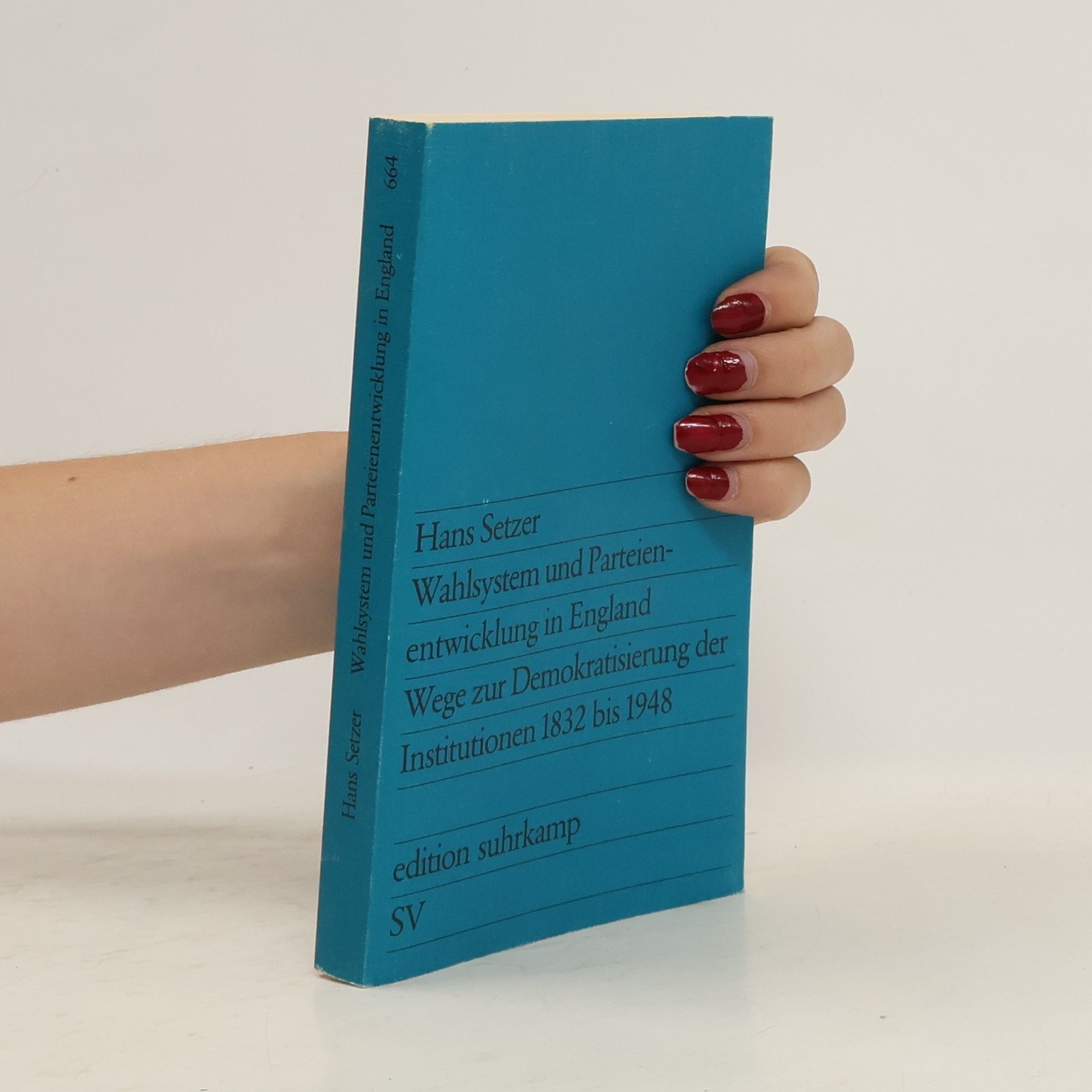 Hans Setzer Wahlsystem und Parteienentwicklung in England