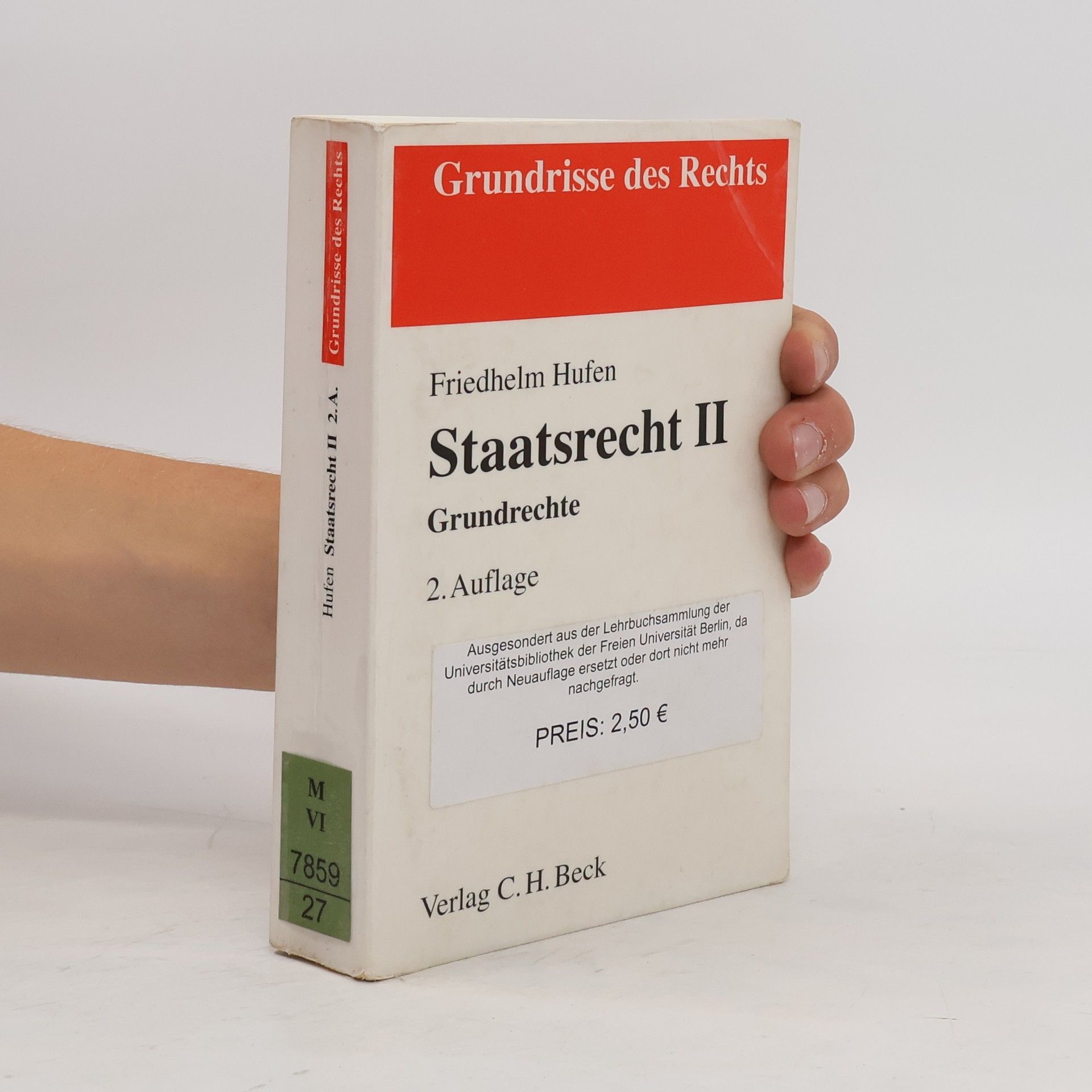 Friedhelm Hufen Staatsrecht II