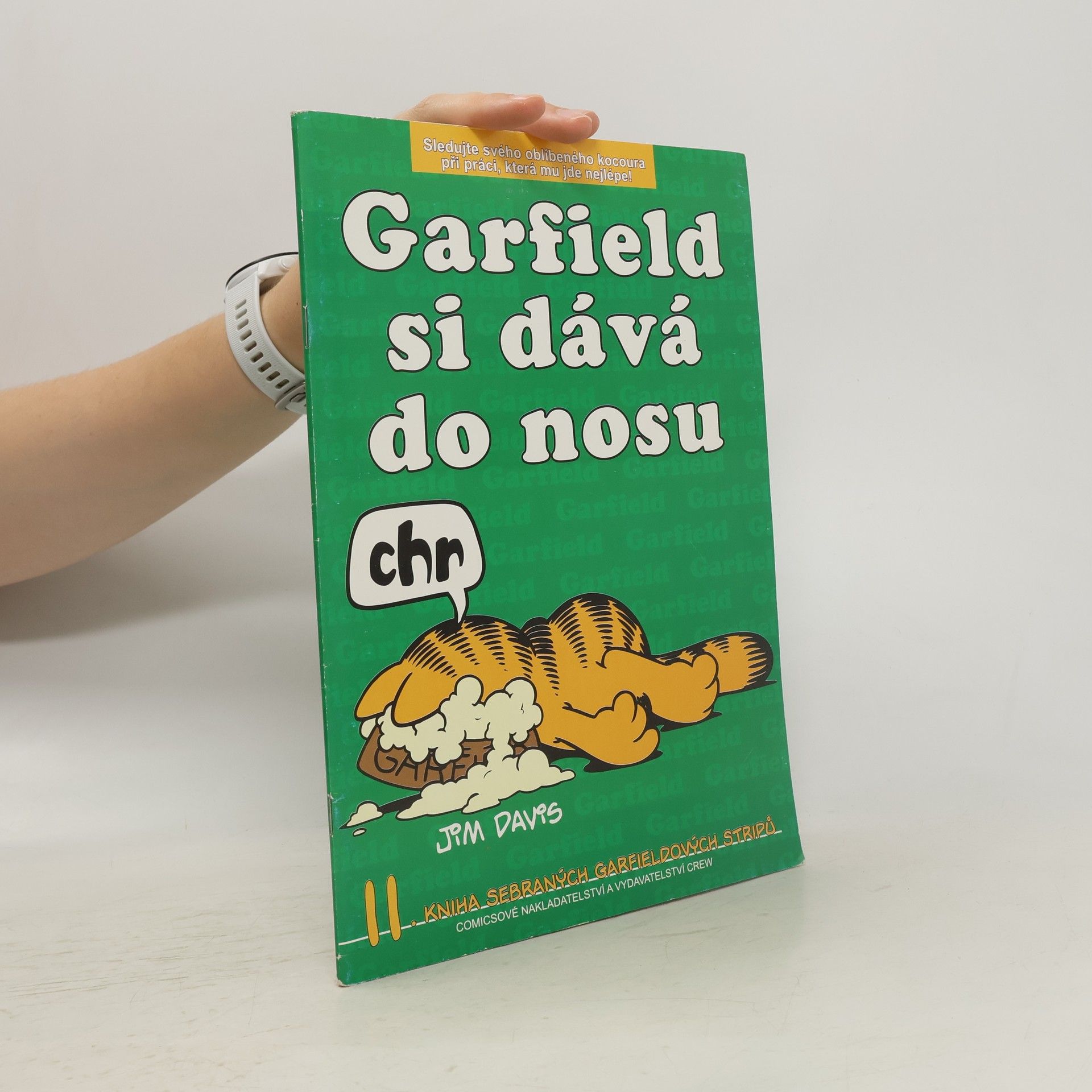 Jim Davis Garfield si dává do nosu