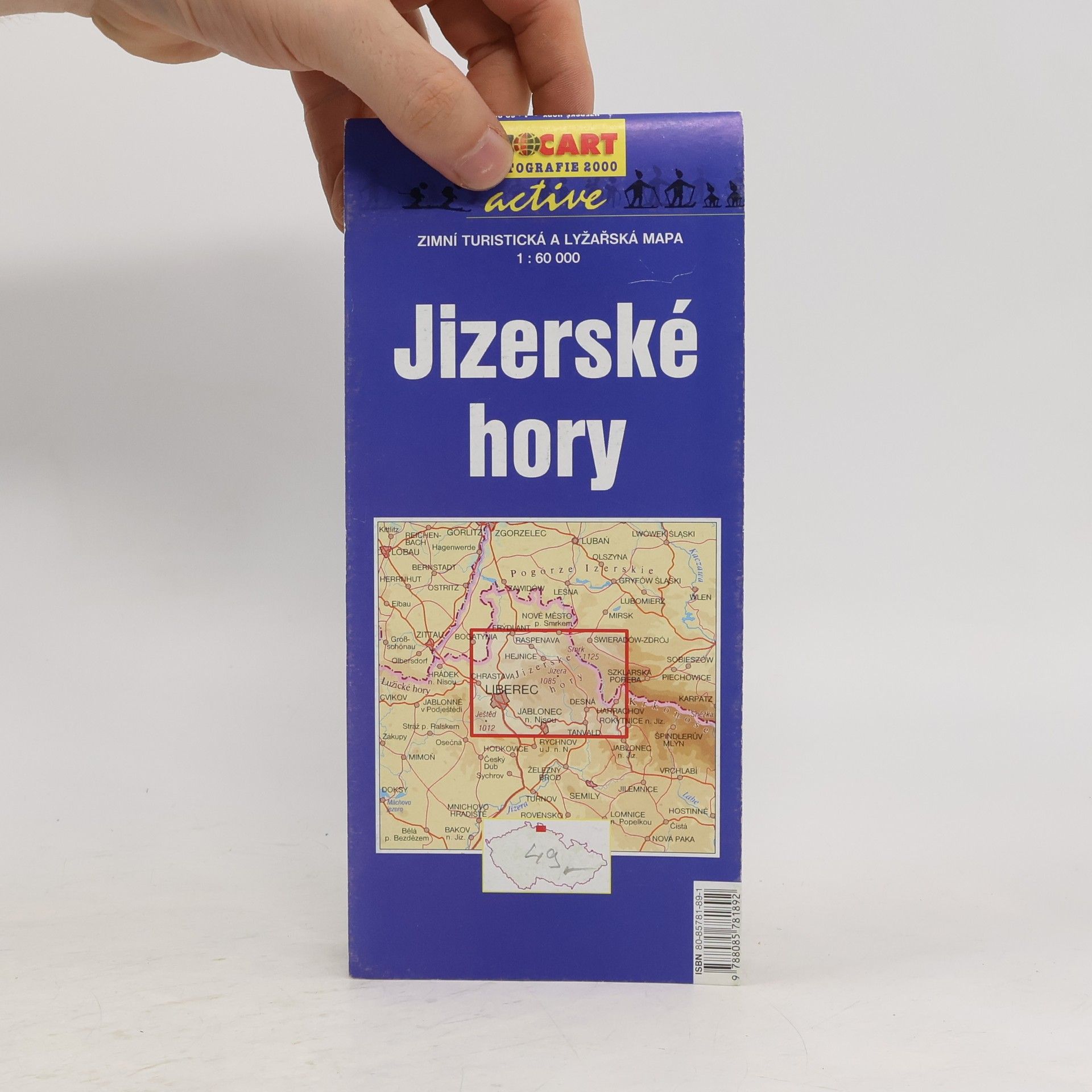 Autores varios Jizerské hory zimní turistická a lyžařská mapa