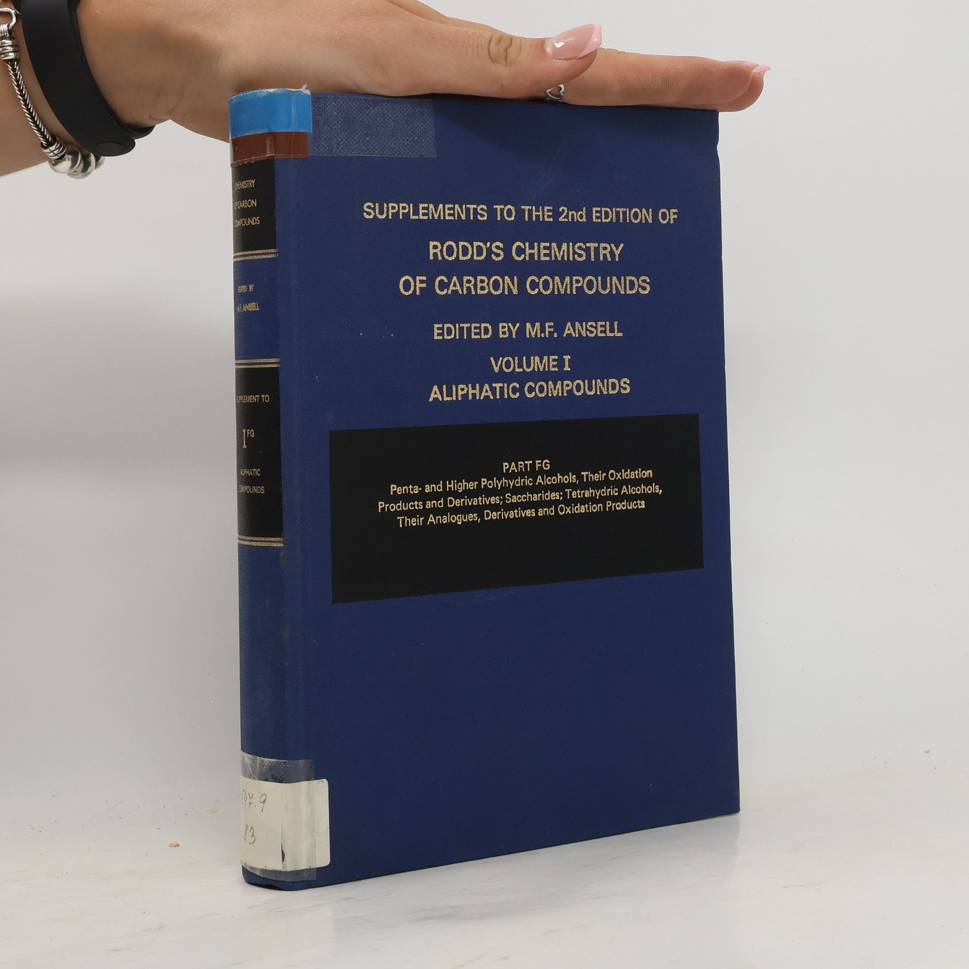 Martin F. Ansell Rodd's Chemistry of Carbon Compounds. Volume I