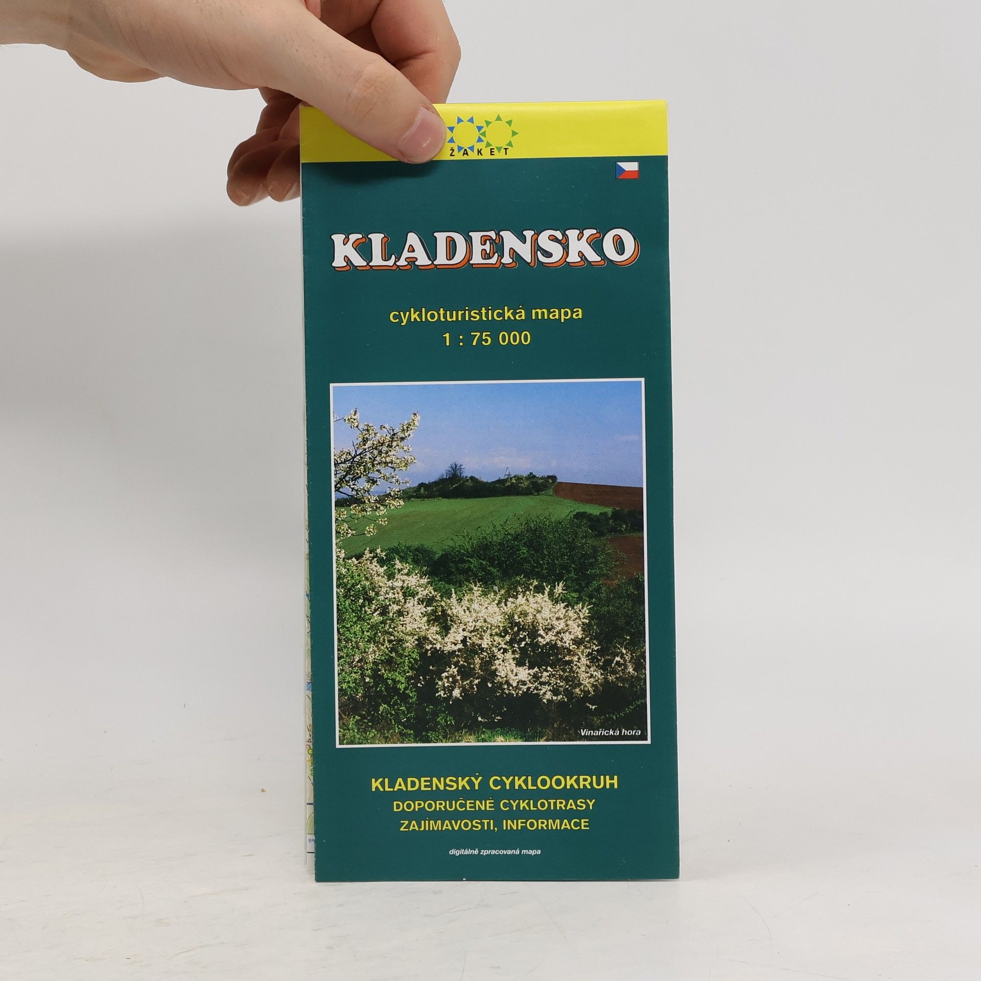 Jaroslav Vyšín Kladensko 1:75 000 cykloturistická mapa