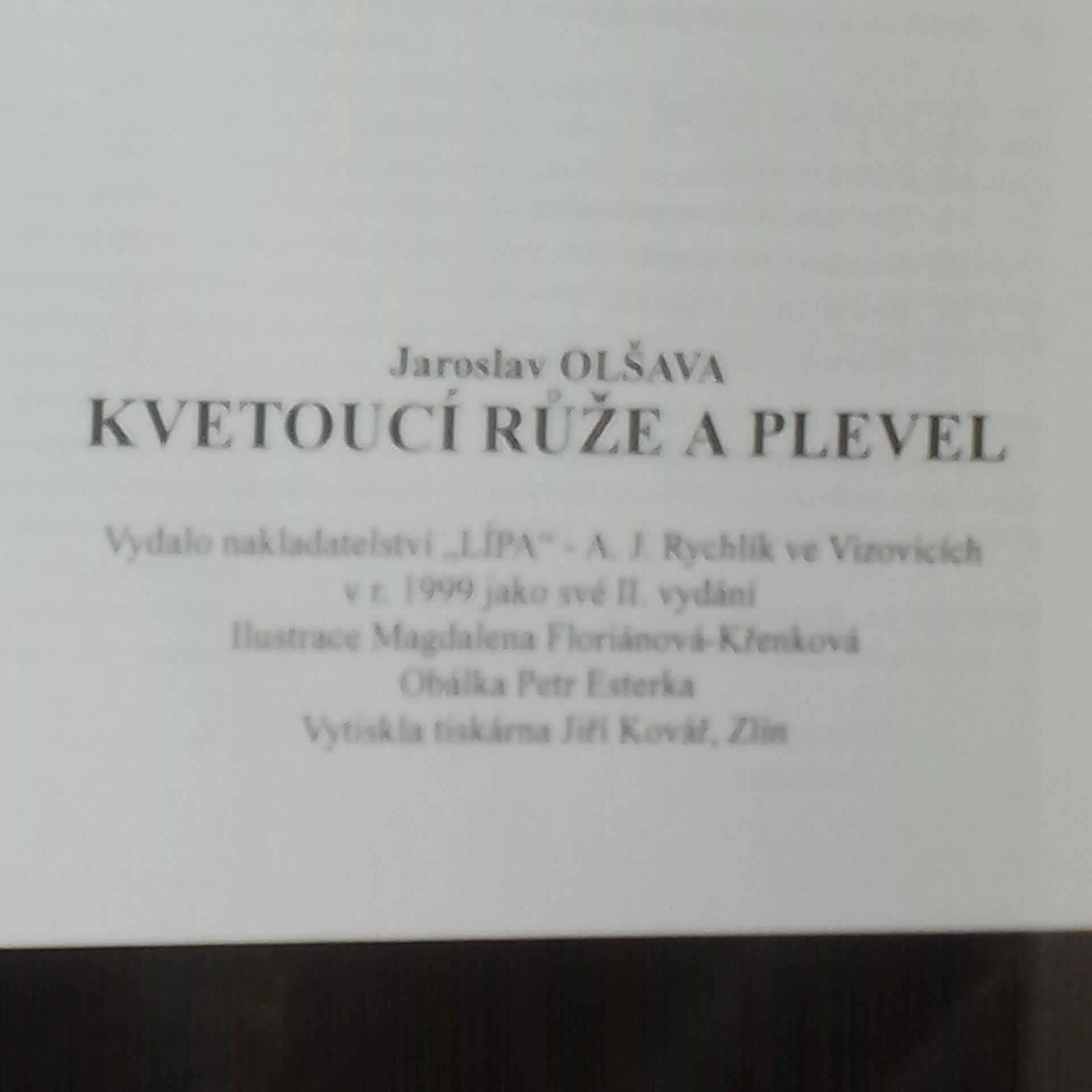 Jaroslav Olšava Kvetoucí růže a plevel