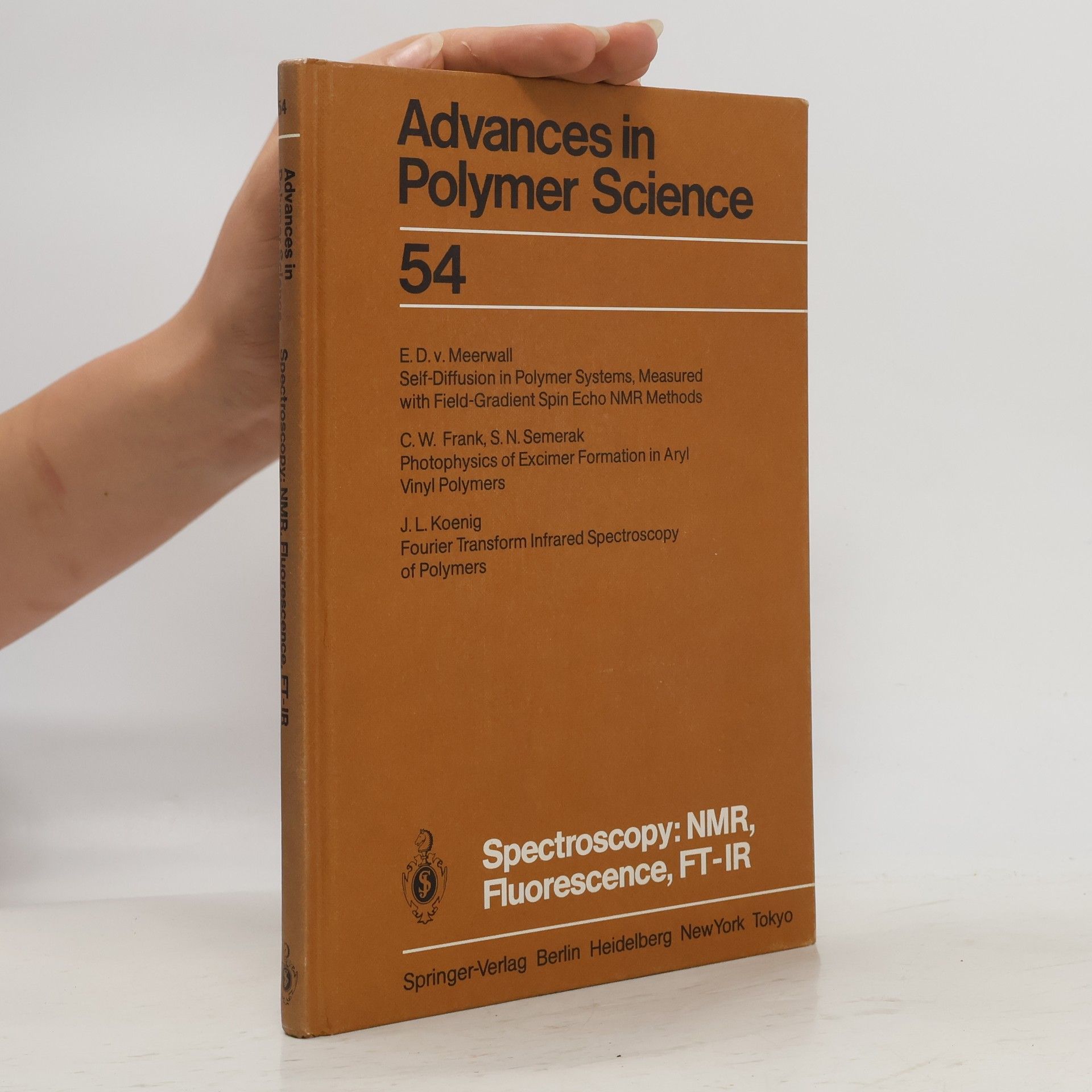 Curtis W. Frank Spectroscopy: NMR, fluorescence, FT-IR