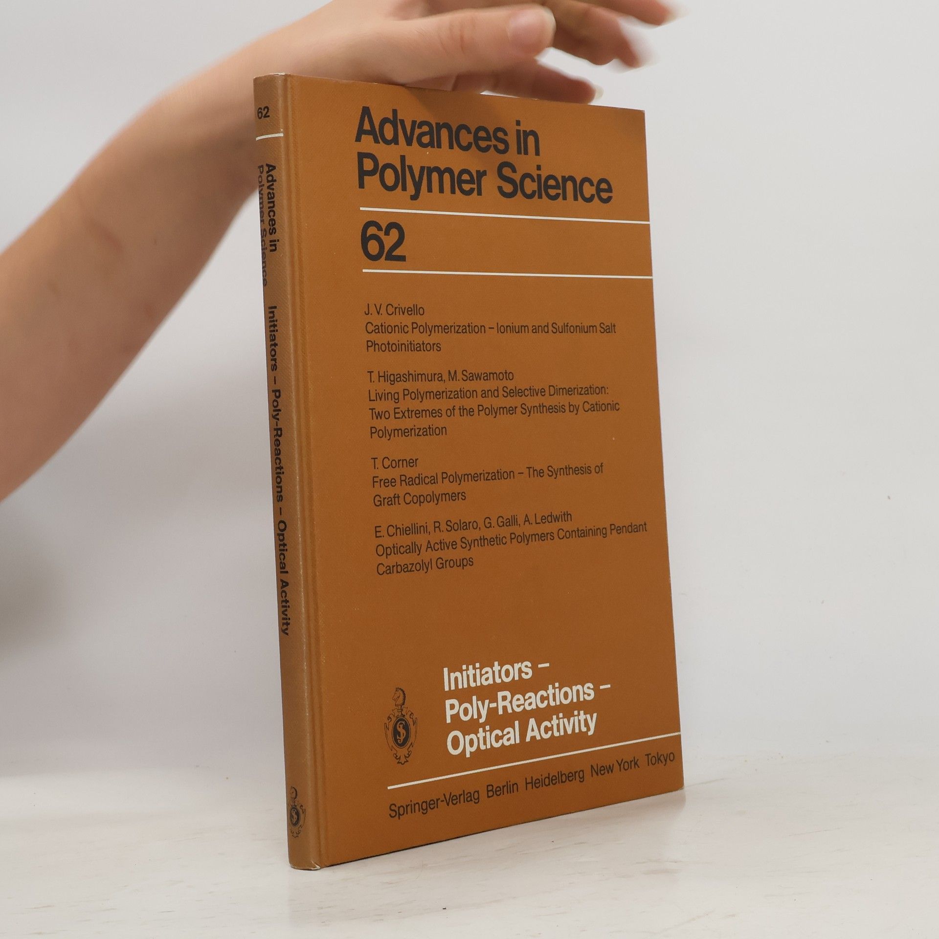 Emo Chiellini Advances in Polymer Science 62